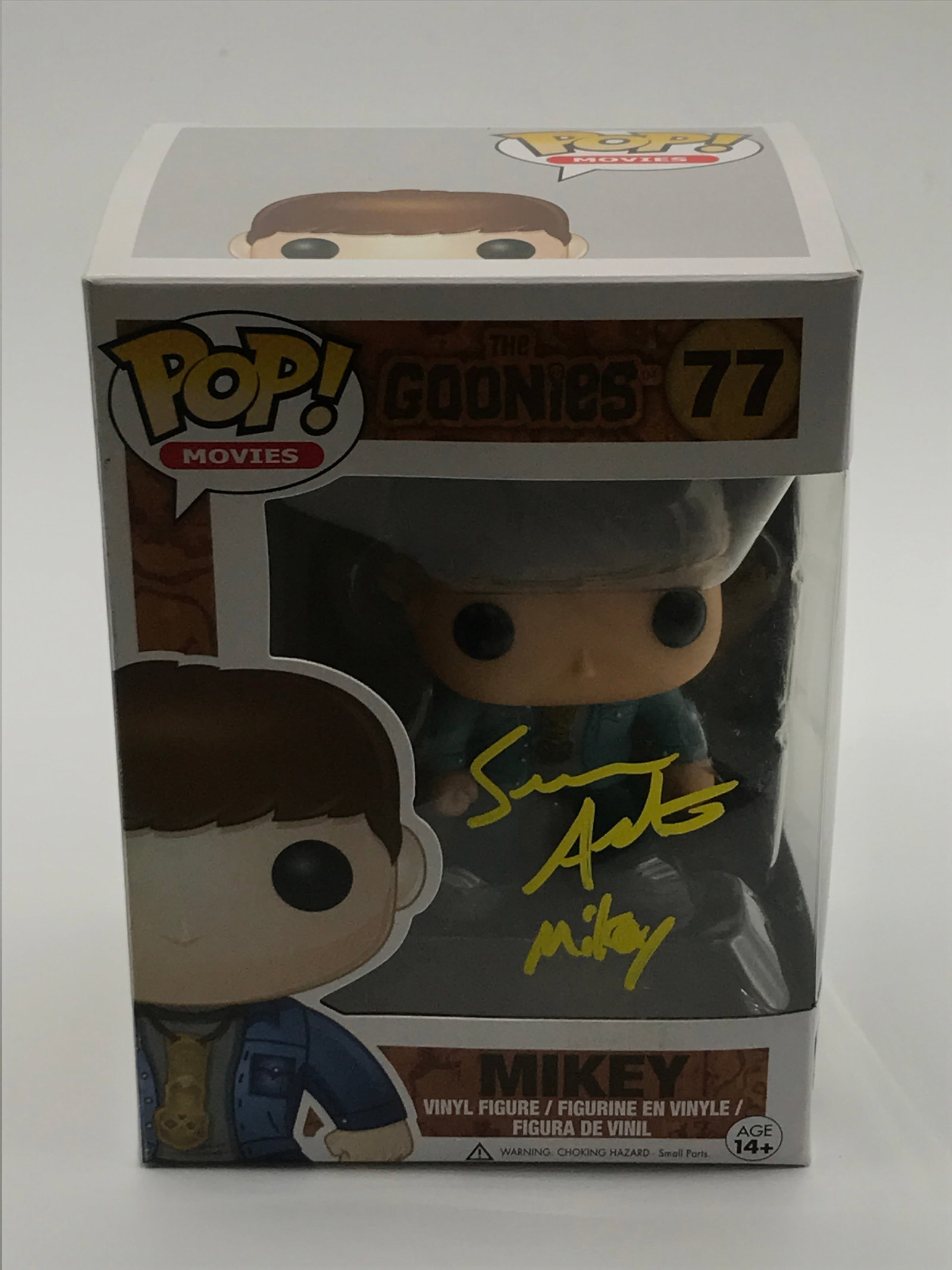 SEAN ASTIN SIGNED GOONIES FUNKO POP - WWOC COA: Prices are in Canadian dollars