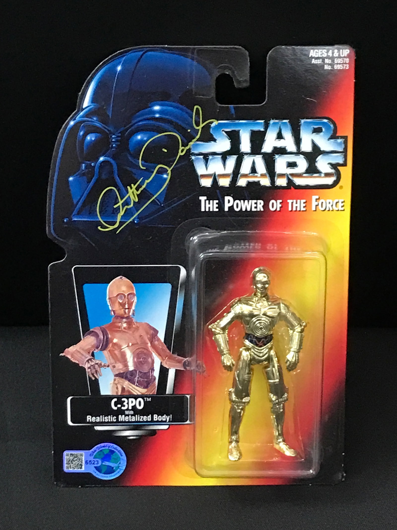 ANTHONY DANIELS SIGNED C3P0 ACTION FIGURE - WWOC COA (1 of 1)
