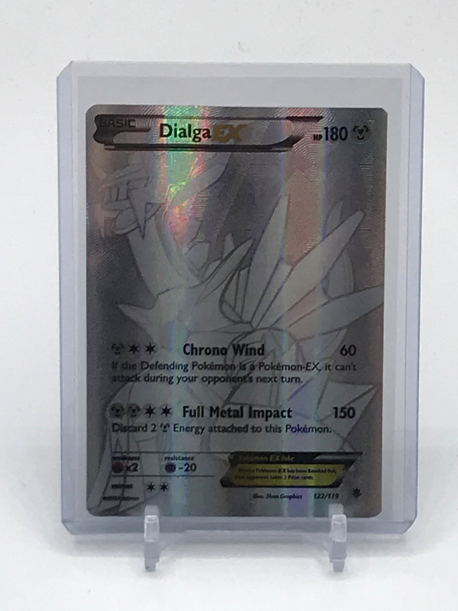 POKEMON TCG DIALGA EX TRADING CARD 122/119 (1 of 2)