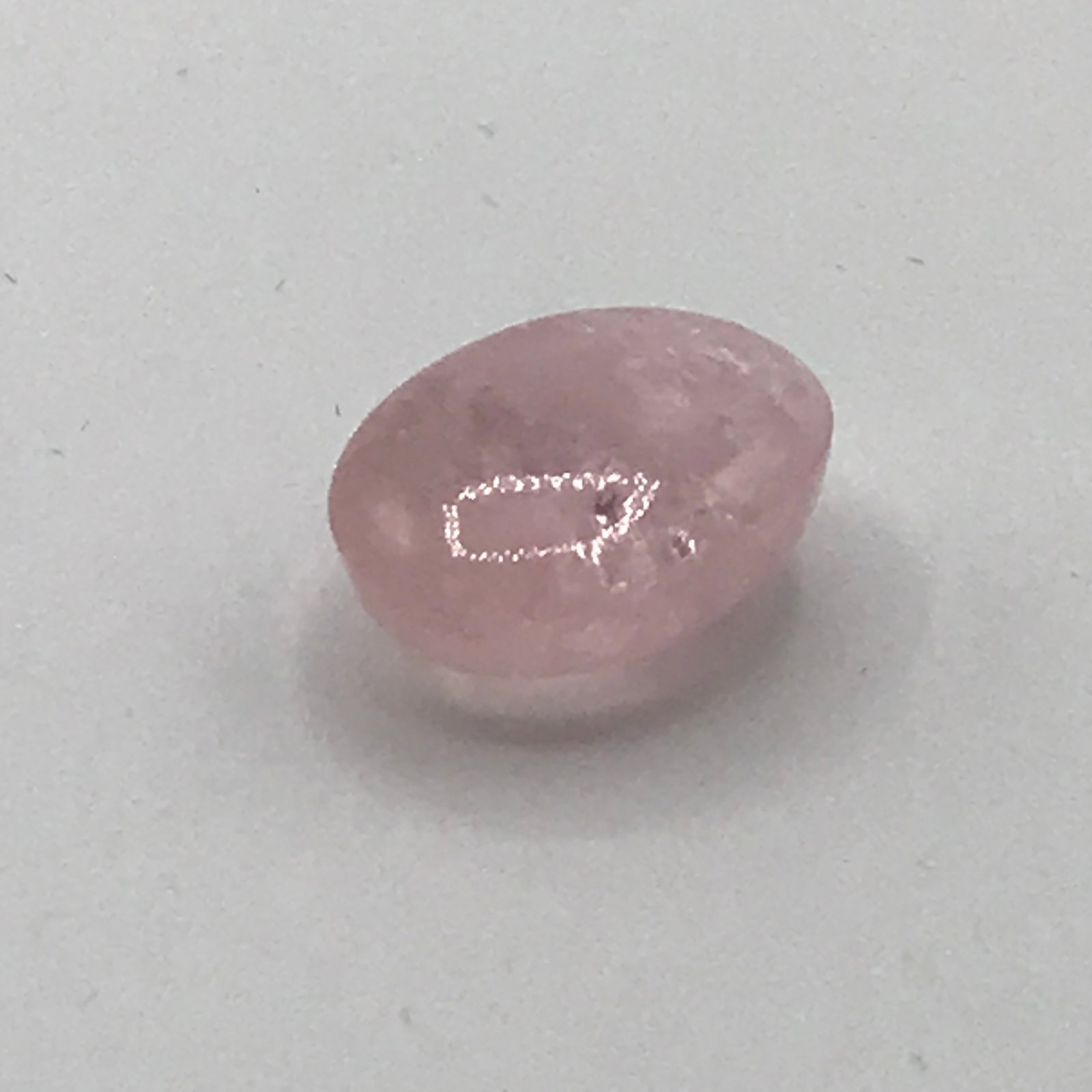 PINK MORGANITE 8.32CTS LIGHT PINK AA - JEWEL SCAN APPRAISAL $6,240 (1 of 4)