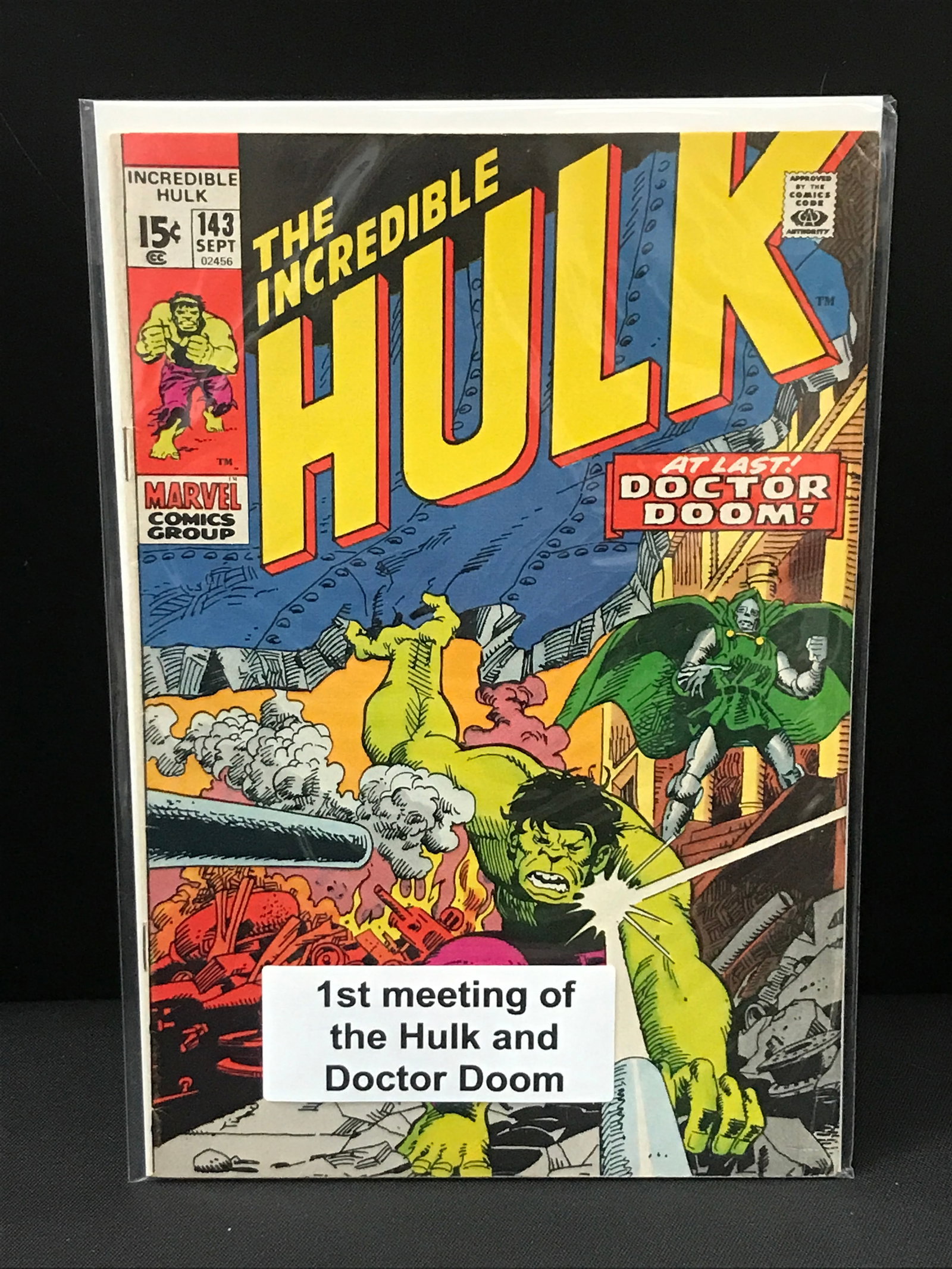 THE INCREDIBLE HULK #143 1ST MEETING HULK & DR DOOOM - MARVEL COMICS: Prices are in Canadian dollars