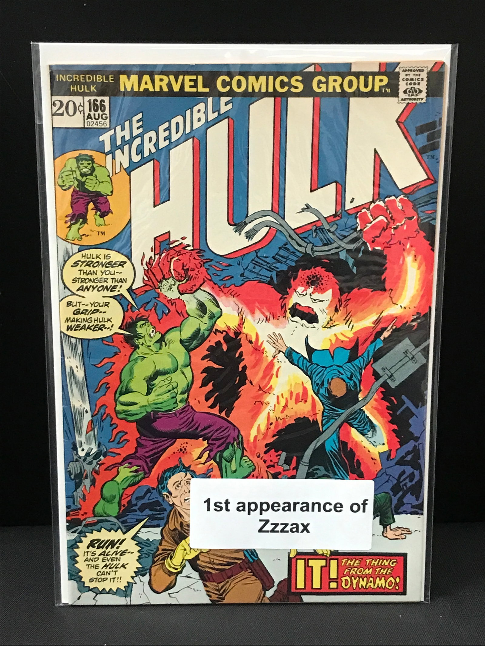 THE INCREDIBLE HULK #166 1ST APP OF ZZZAX - MARVEL COMICS: Prices are in Canadian dollars