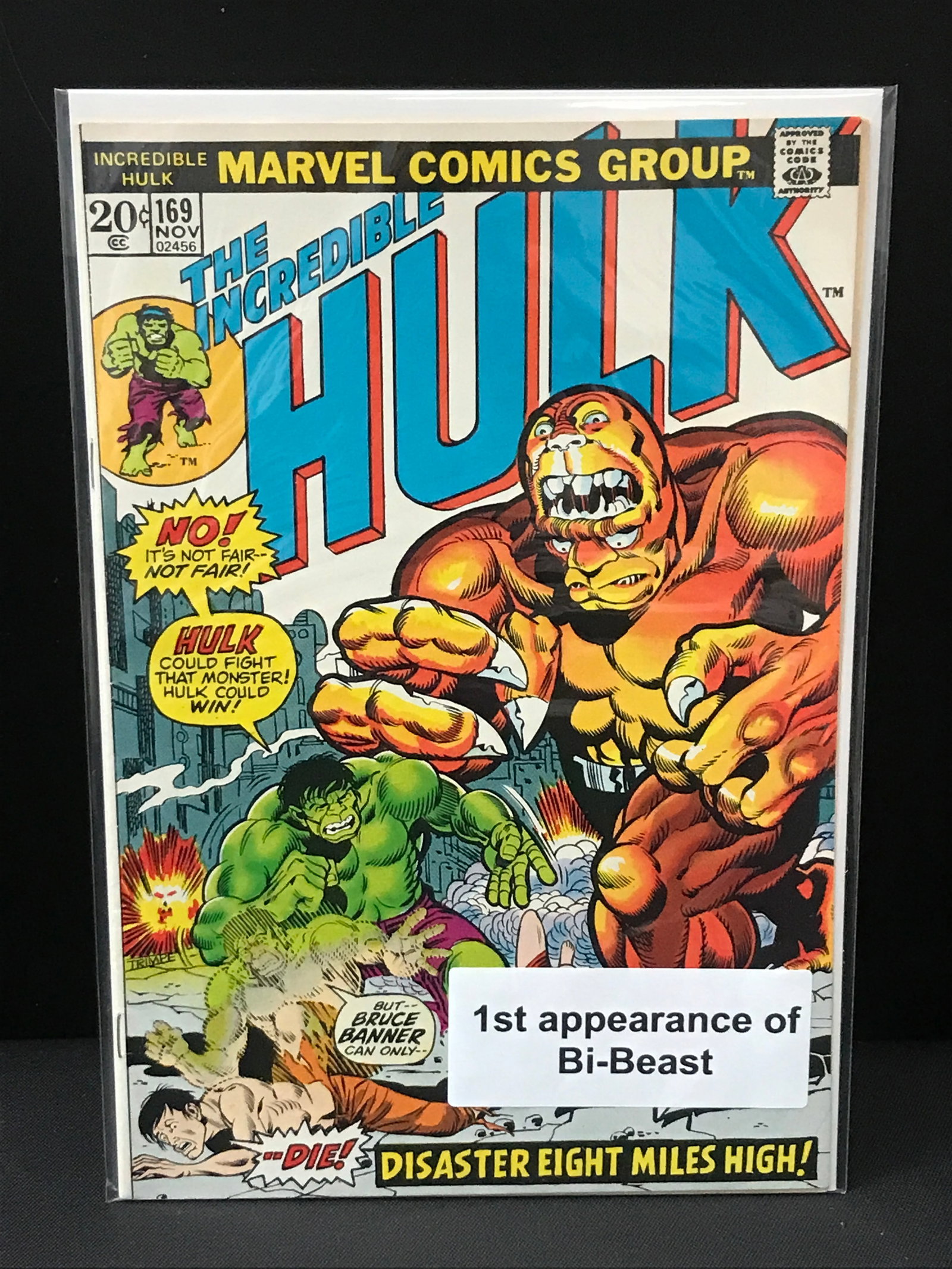 THE INCREDIBLE HULK #169 1S APP OF BI-BEAST - MARVEL COMICS: Prices are in Canadian dollars