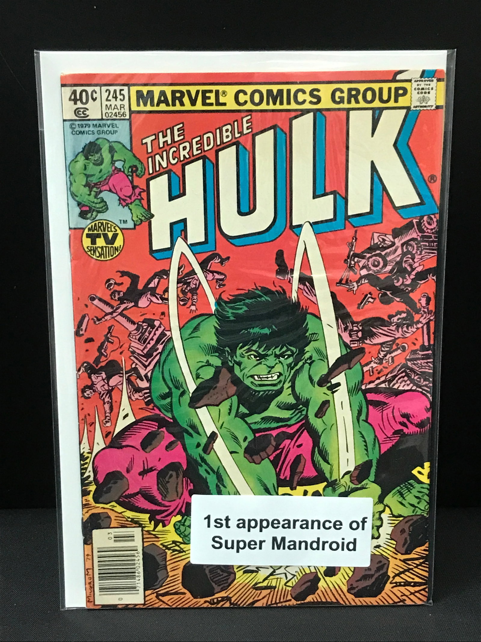 THE INCREDIBLE HULK #245 1ST APP SUPER MANDROID - MARVEL COMICS (1 of 1)