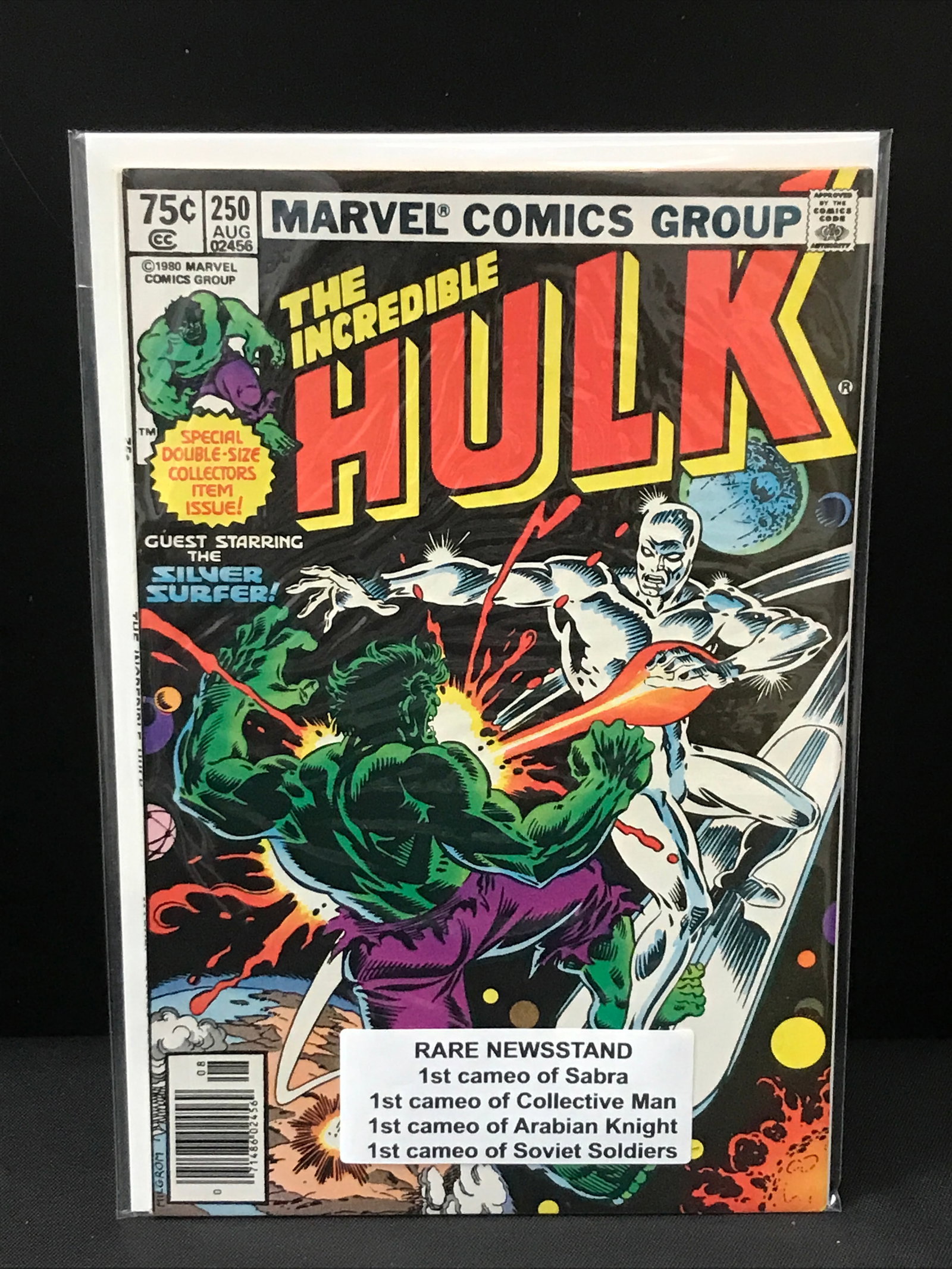 THE INCREDIBLE HULK #250 NEWSSTAND EDITION LOTS OF 1ST CAMEOS - MARVEL COMICS (1 of 1)