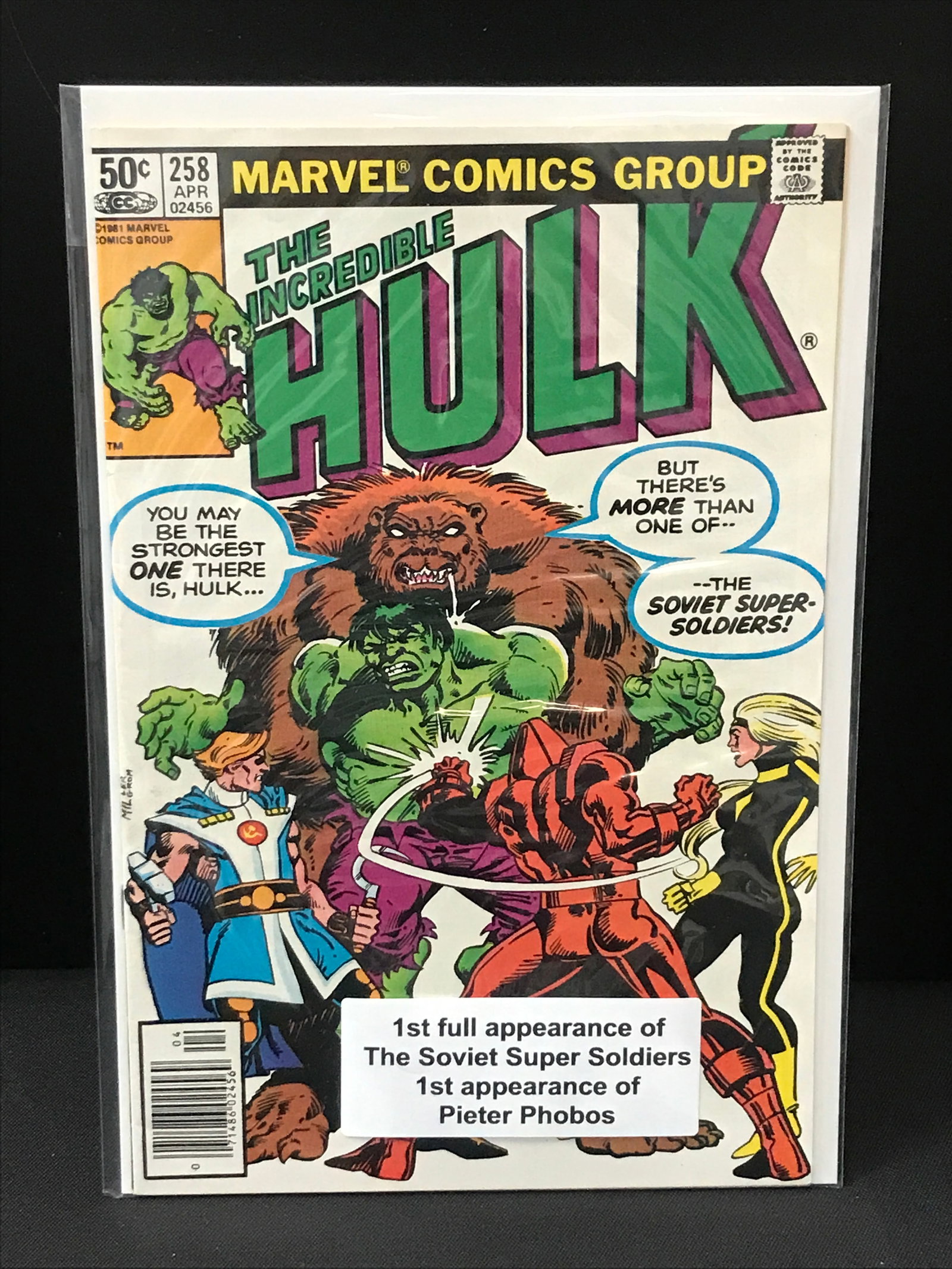 THE INCREDIBLE HULK #258 1ST APP OF SOVIET SUPER SOLDIERS - MARVEL COMICS (1 of 1)