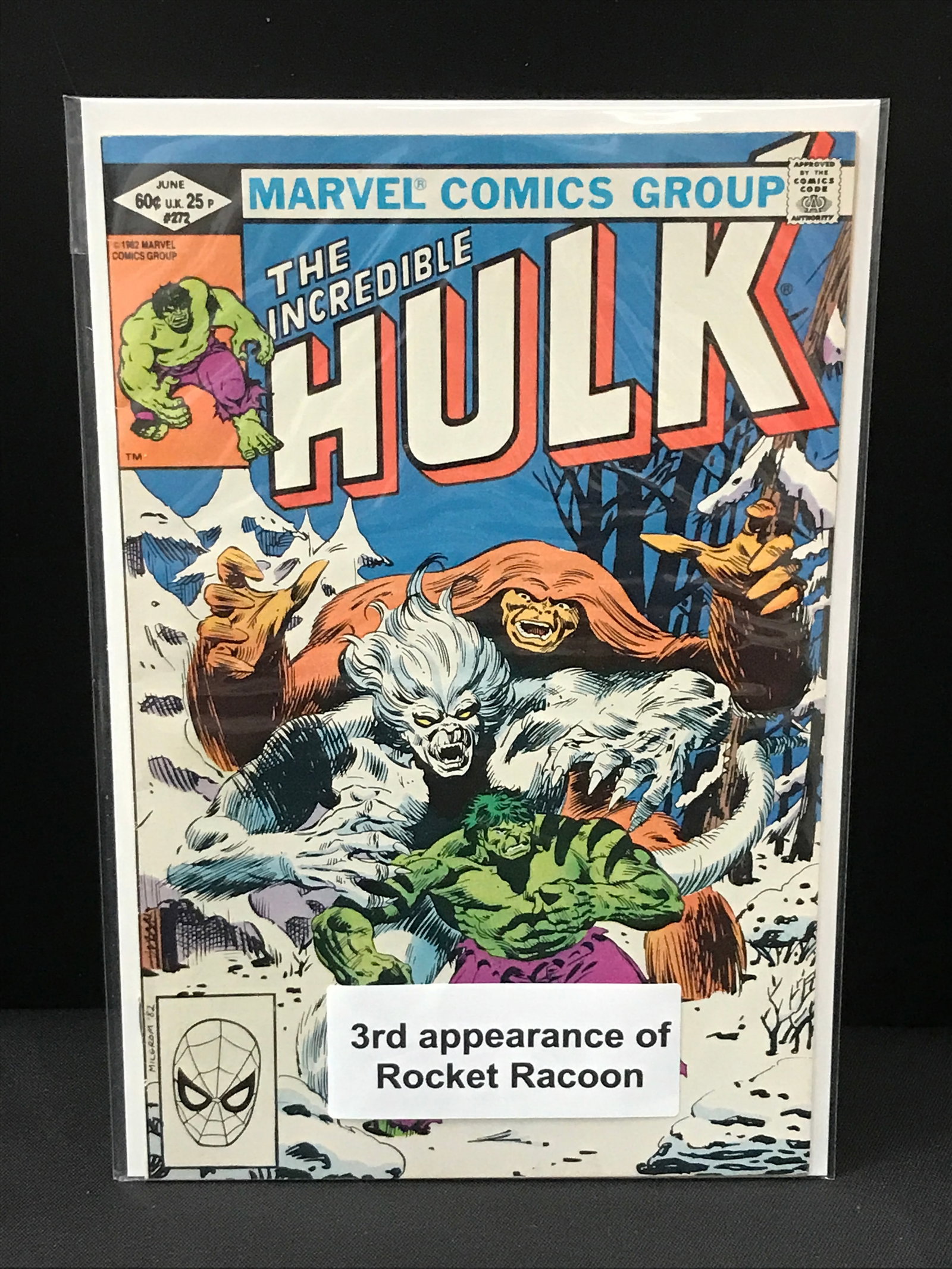 THE INCREDIBLE HULK #272 3RD APP ROCKET RACOON - MARVEL COMICS (1 of 1)