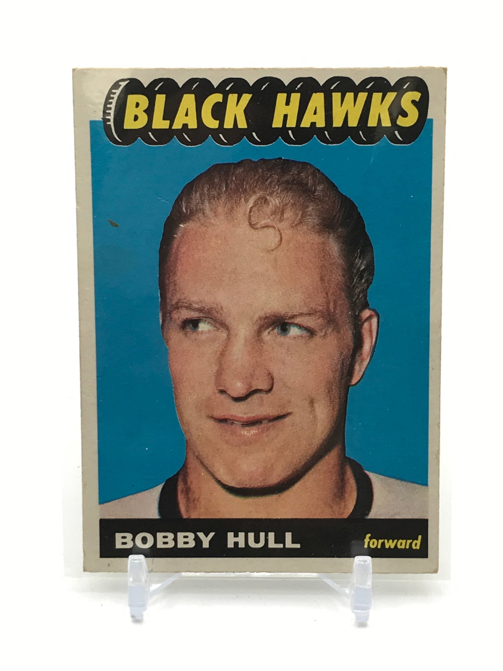 1965-66 TOPPS BOBBY HULL TRADING CARD (1 of 2)