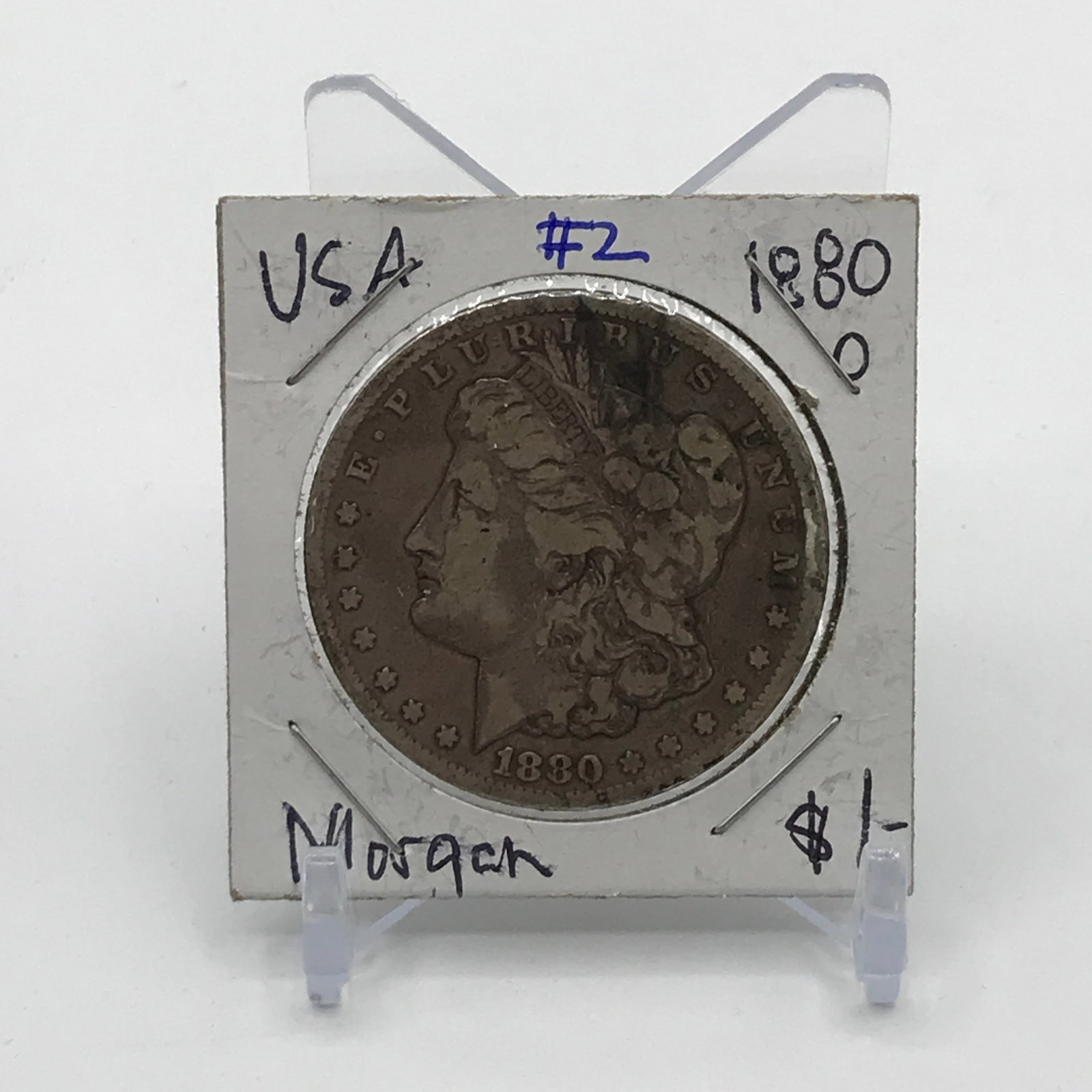 MORGAN SILVER DOLLAR - MINTED IN 1880 IN NEW ORLEANS (1 of 2)