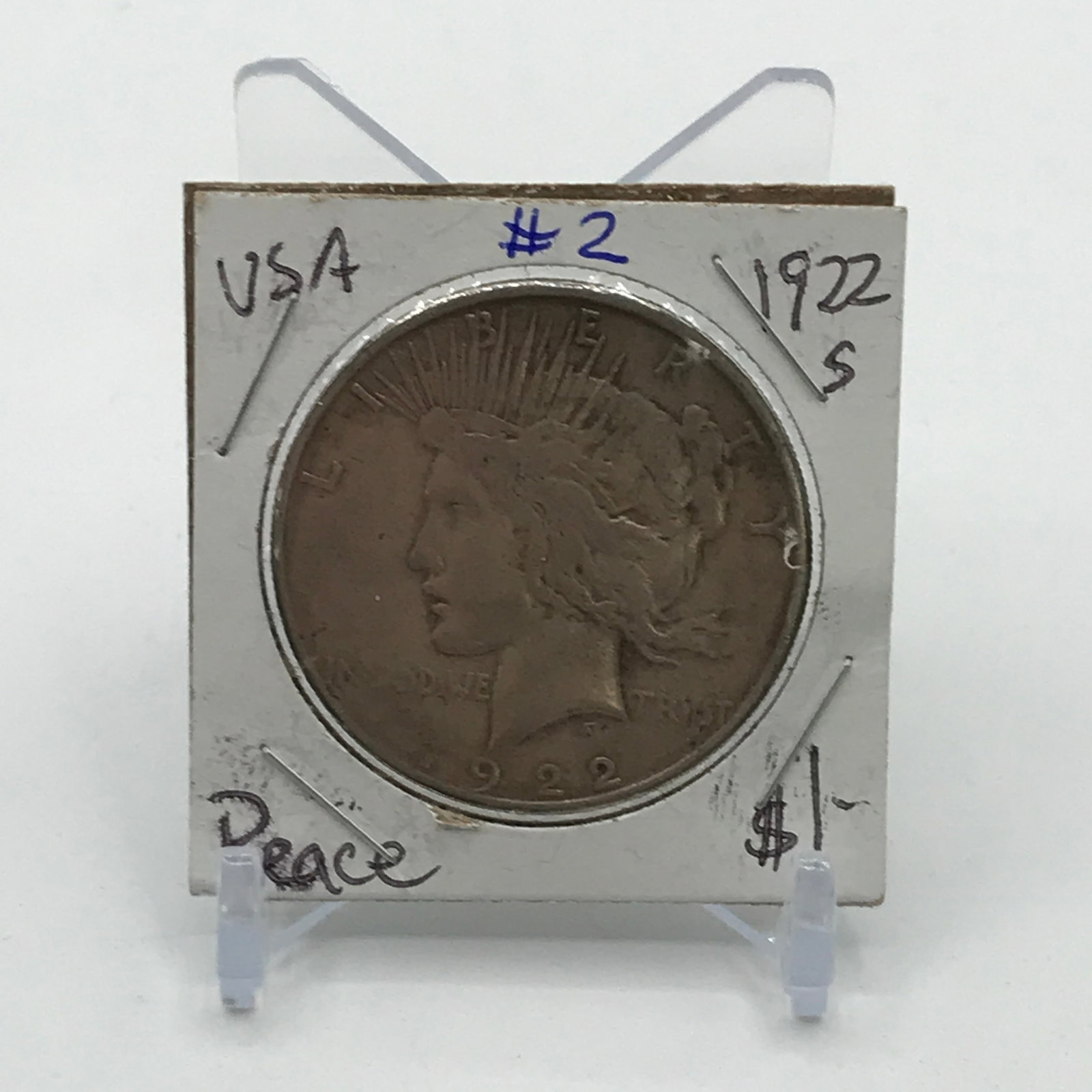 PEACE SILVER DOLLAR - MINTED IN 1922 IN SAN FRANCISCO: Prices are in Canadian dollars