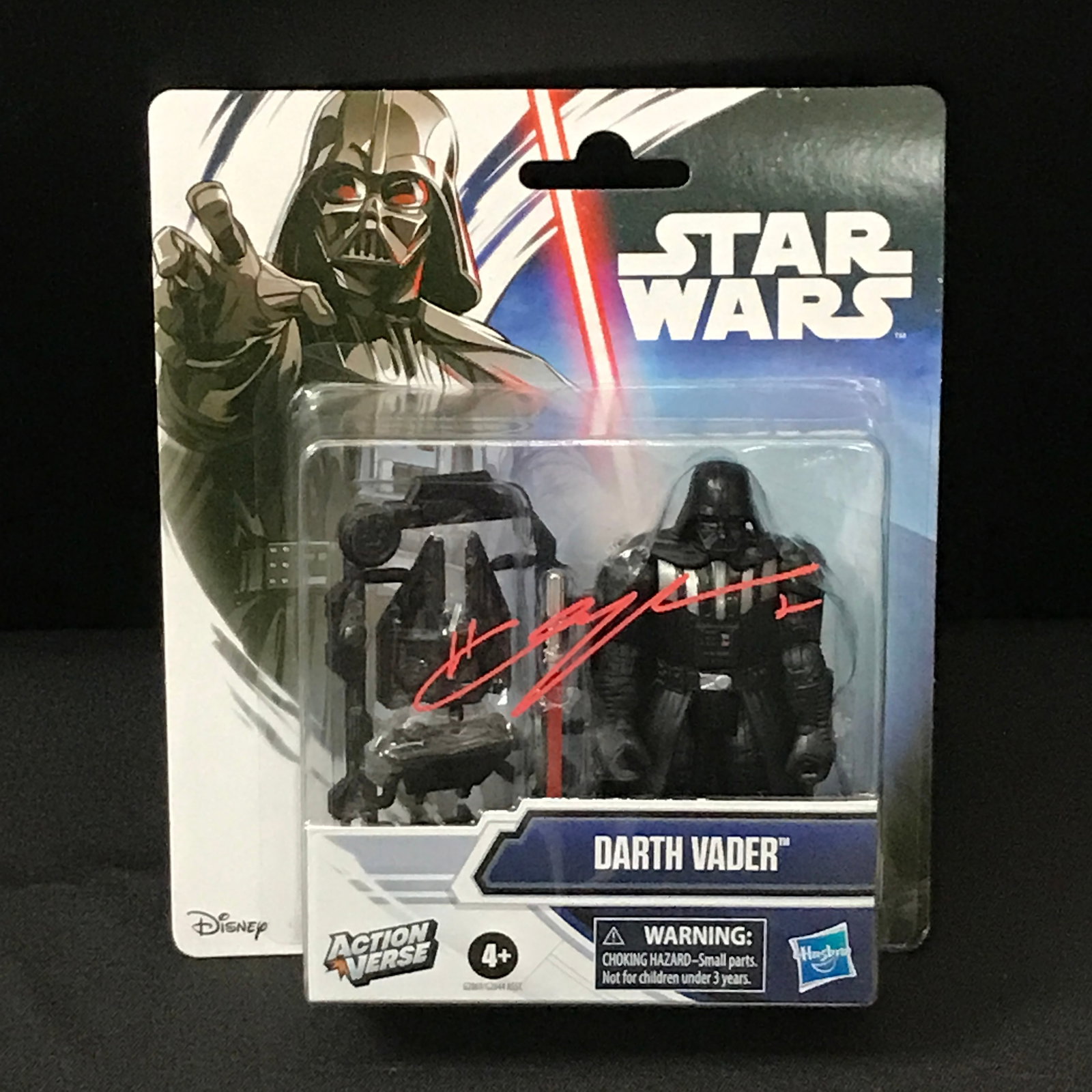 HAYDEN CHRISTENSEN SIGNED DARTH VADER ACTION FIGURE - WWOC COA (1 of 1)