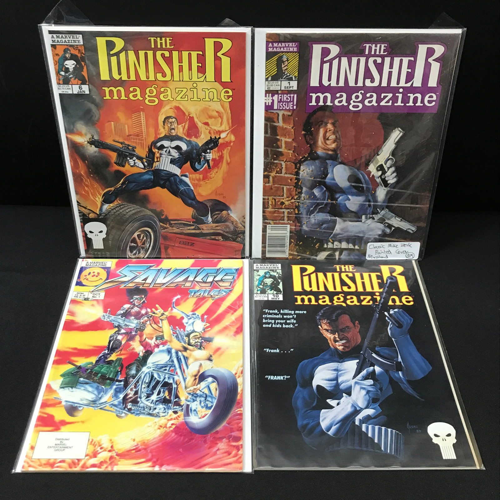 LOT OF 4 MIXED TITLE MARVEL COMICS - INCLUDING 3 PUNISHER MAGAZINES (1 of 1)