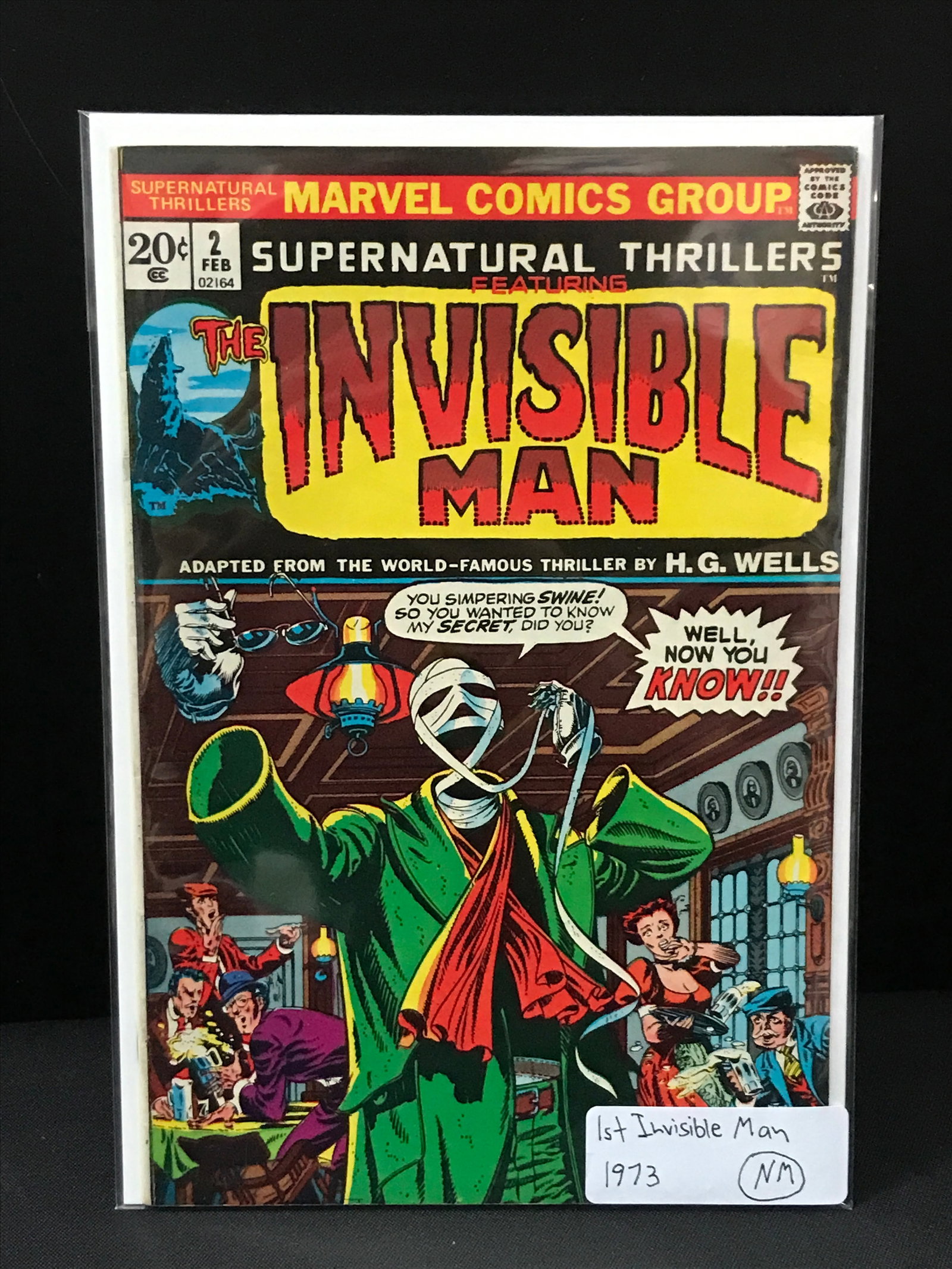SUPERNATURAL THRILLERS INVISIBLE MAN #2 1ST INVISIBLE MAN (1973) - MARVEL COMICS (1 of 1)