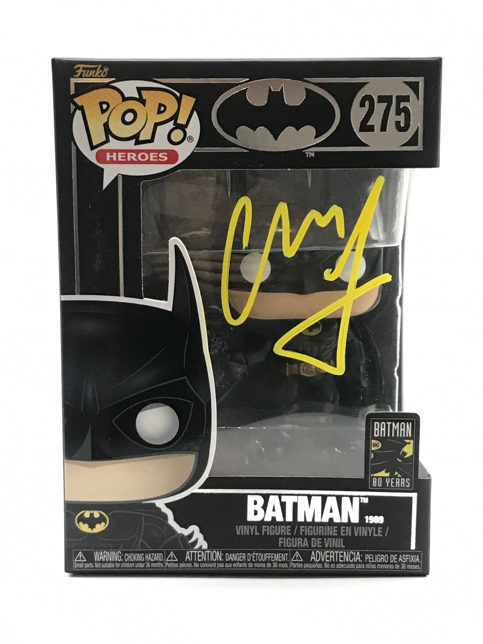 CHRISTIAN BALE SIGNED BATMAN FUNKO POP - KB COA (1 of 2)