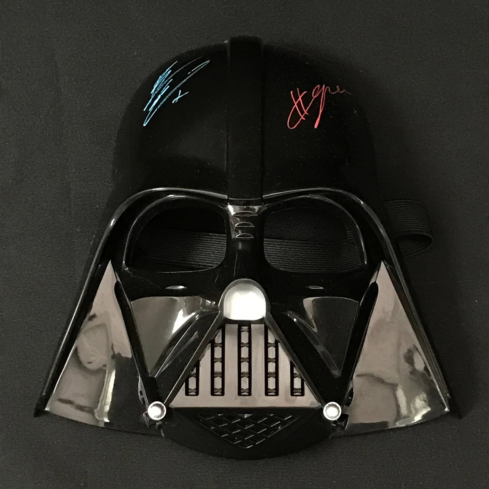 HAYDEN CHRISTENSEN AND EWAN MCGREGOR DUAL SIGNED DARTH VADER MASK - WWOC COA: Prices are in Canadian dollars