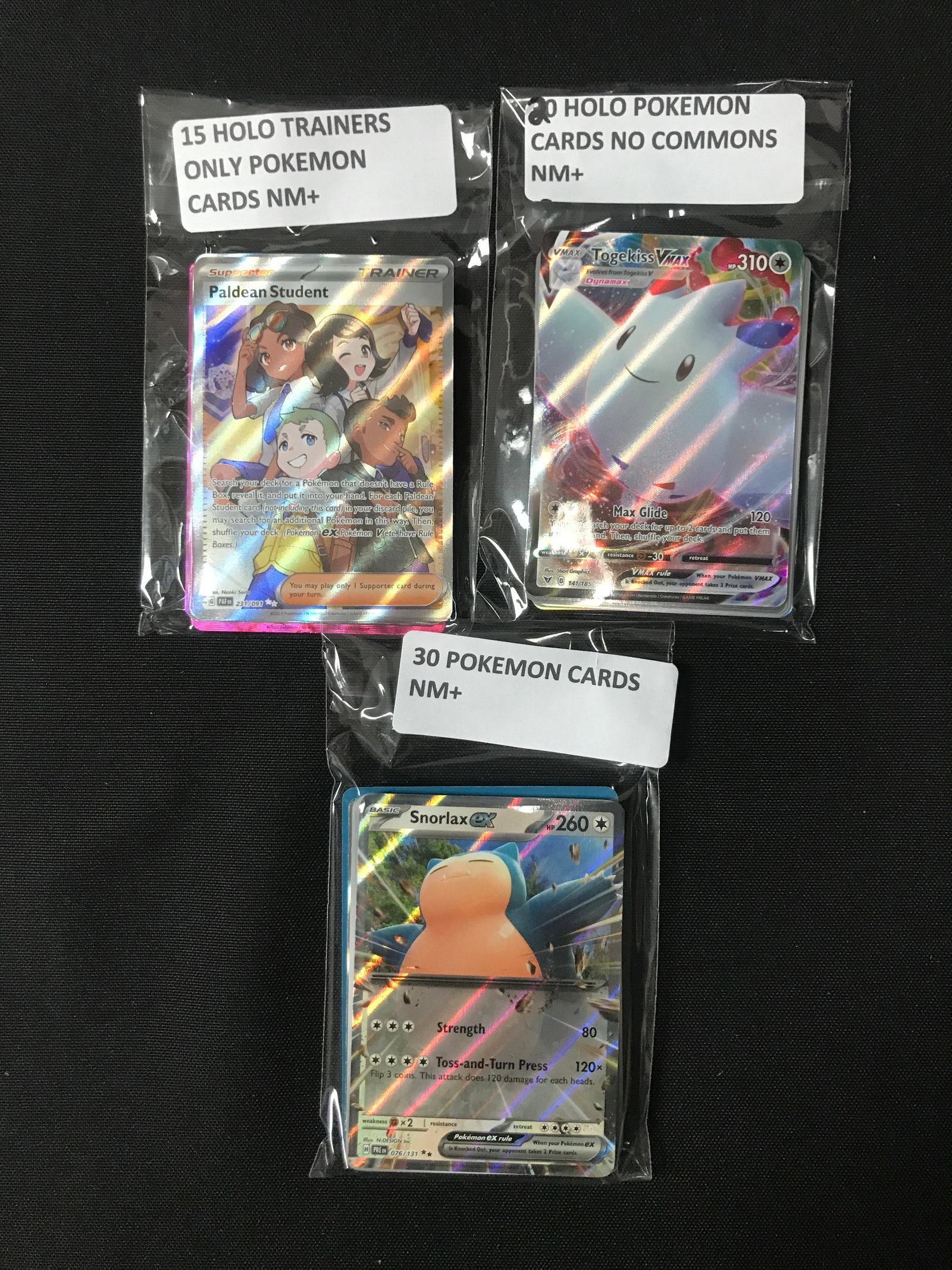 LOT OF 65 POKEMON TCG TRADING CARDS (1 of 1)