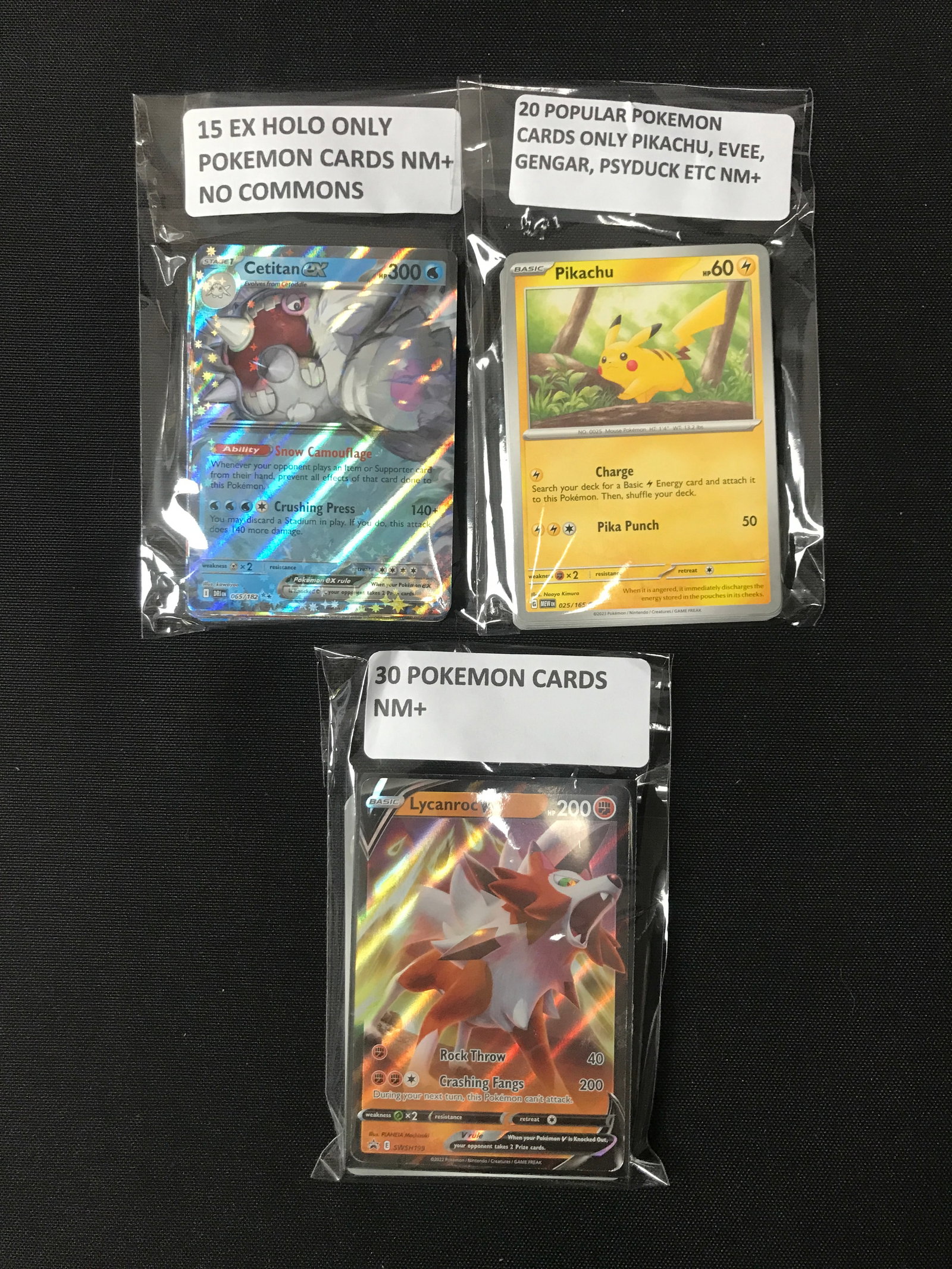 LOT OF 65 POKEMON TCG TRADING CARDS: Prices are in Canadian dollars