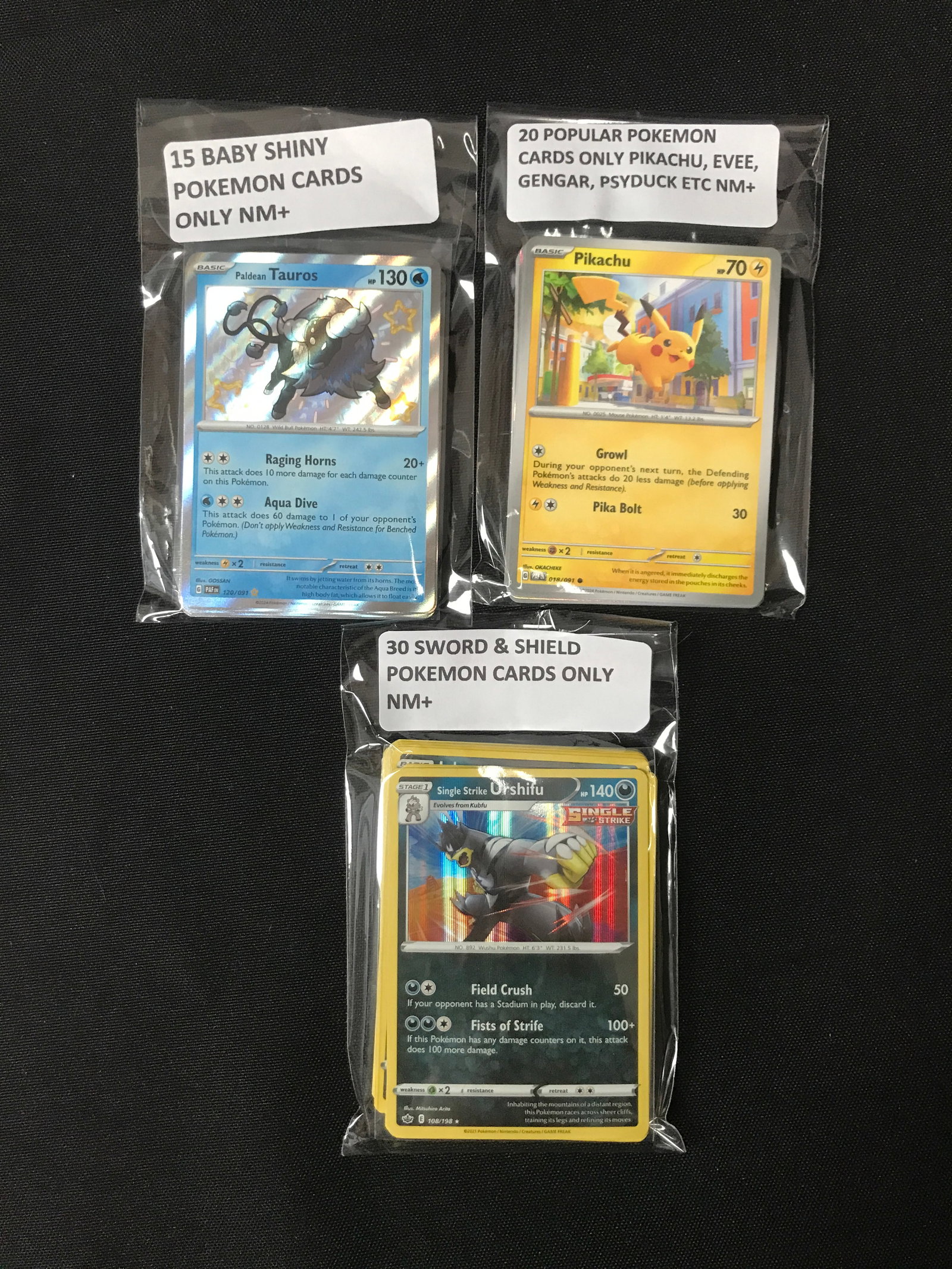 LOT OF 65 POKEMON TCG TRADING CARDS (1 of 1)