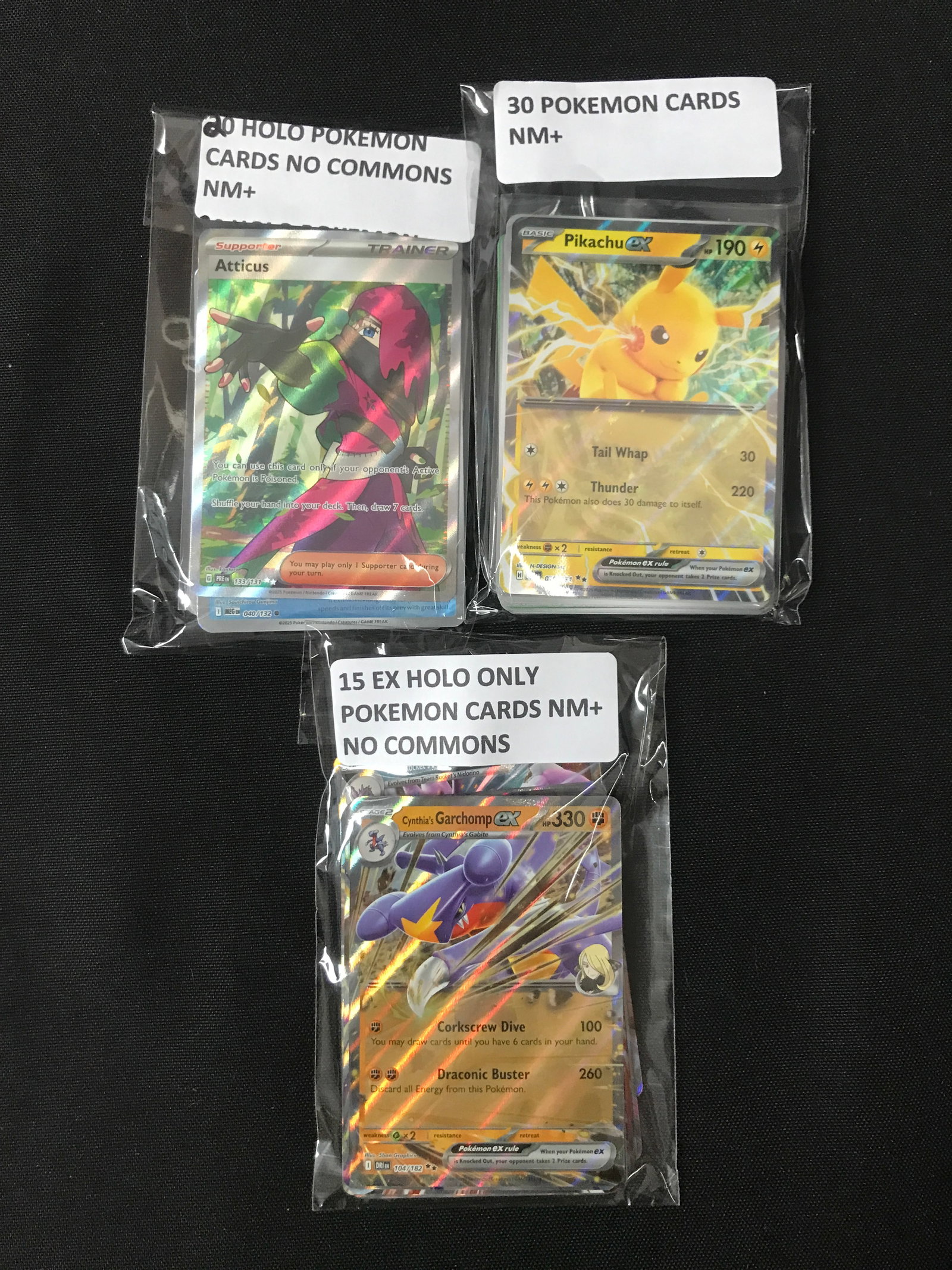 LOT OF 65 POKEMON TCG TRADING CARDS (1 of 1)
