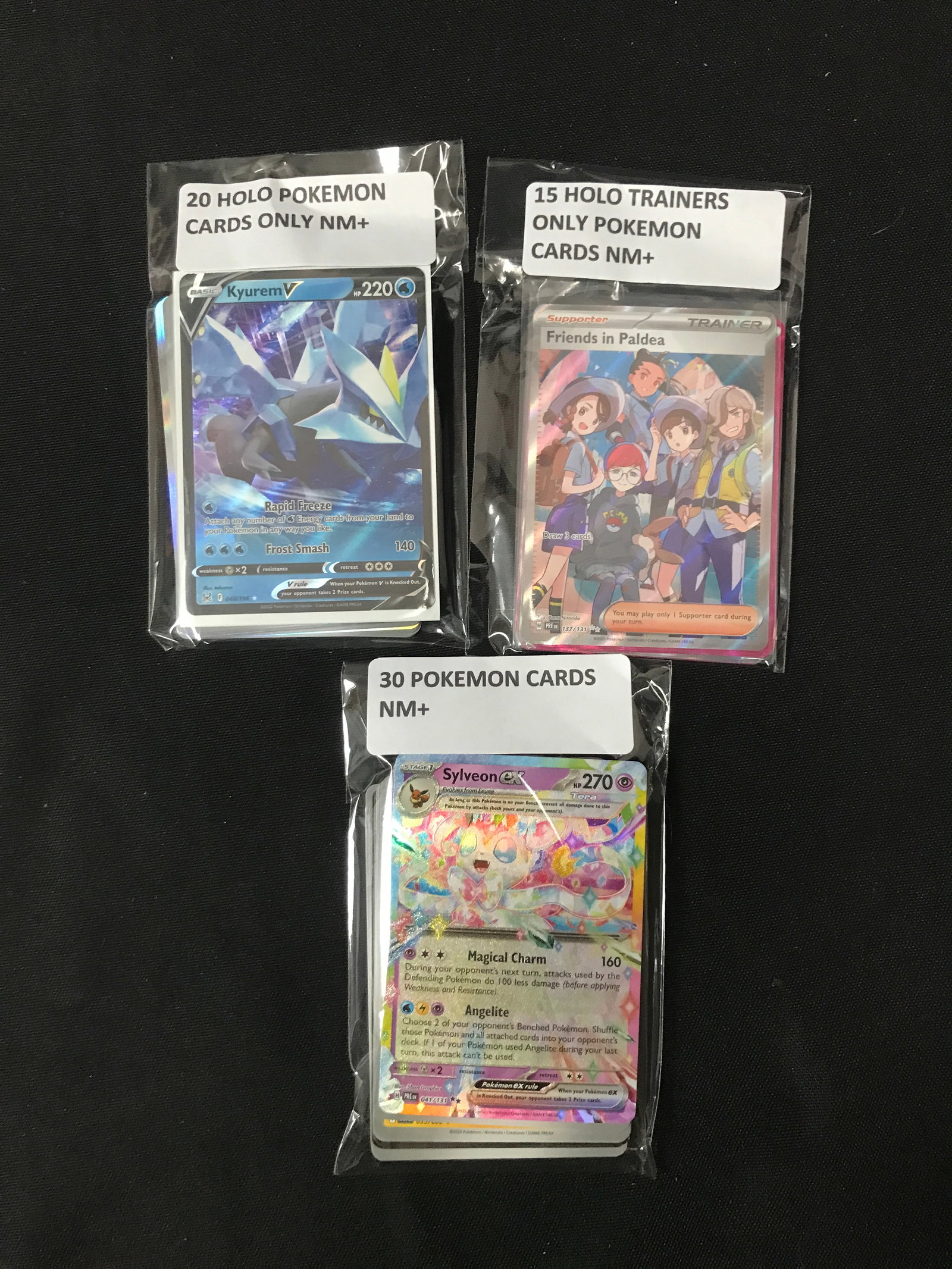 LOT OF 65 POKEMON TCG TRADING CARDS (1 of 1)
