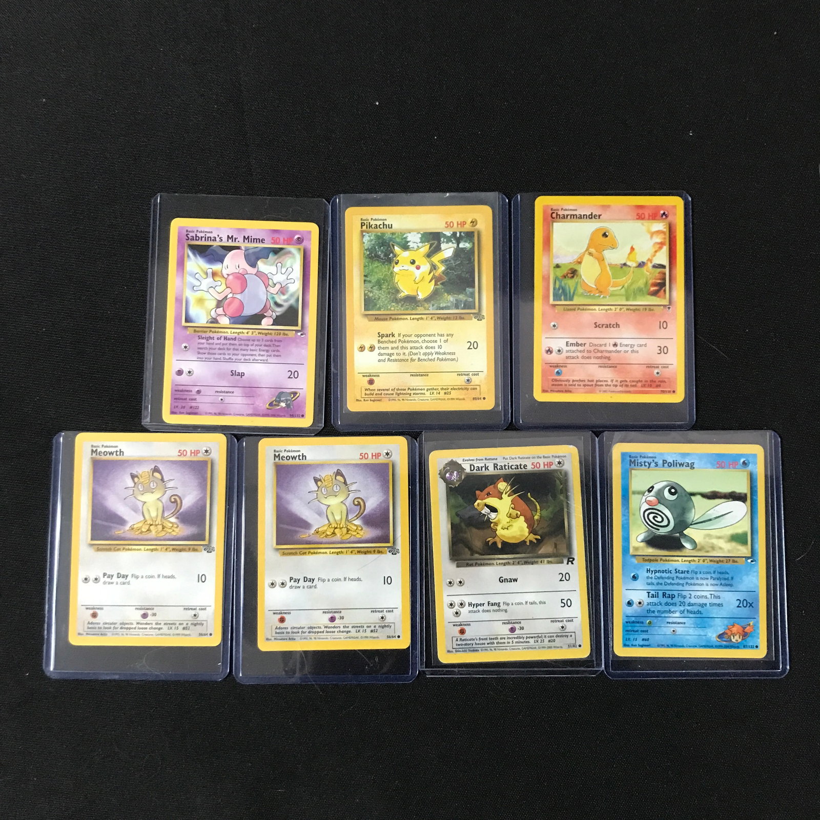 LOT OF 6 POKEMON TCG TRADING CARD IN PLASTIC SLEEVES (1 of 1)