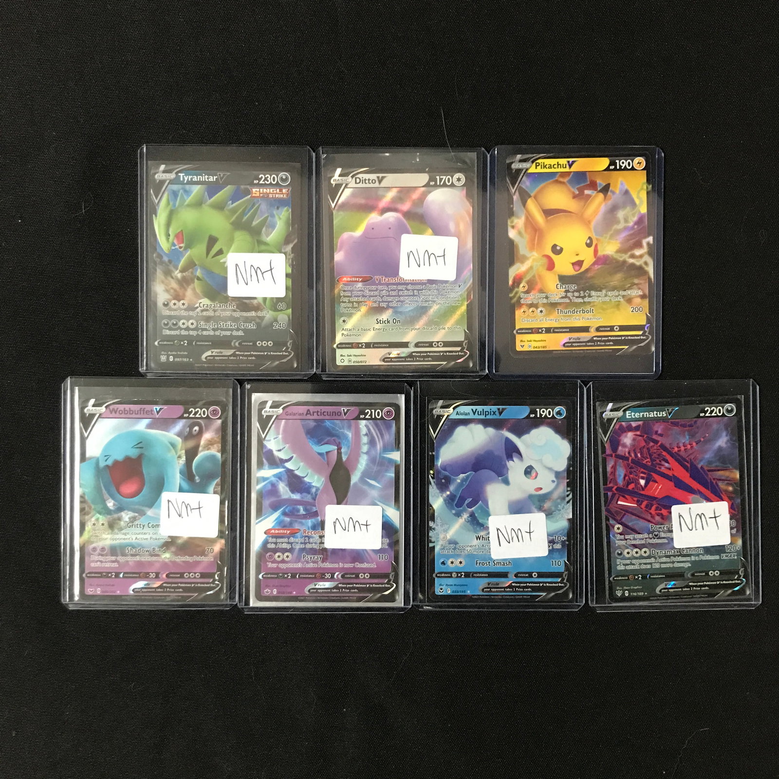 LOT OF 7 POKEMON TCG TRADING CARDS - ALL V'S (1 of 1)