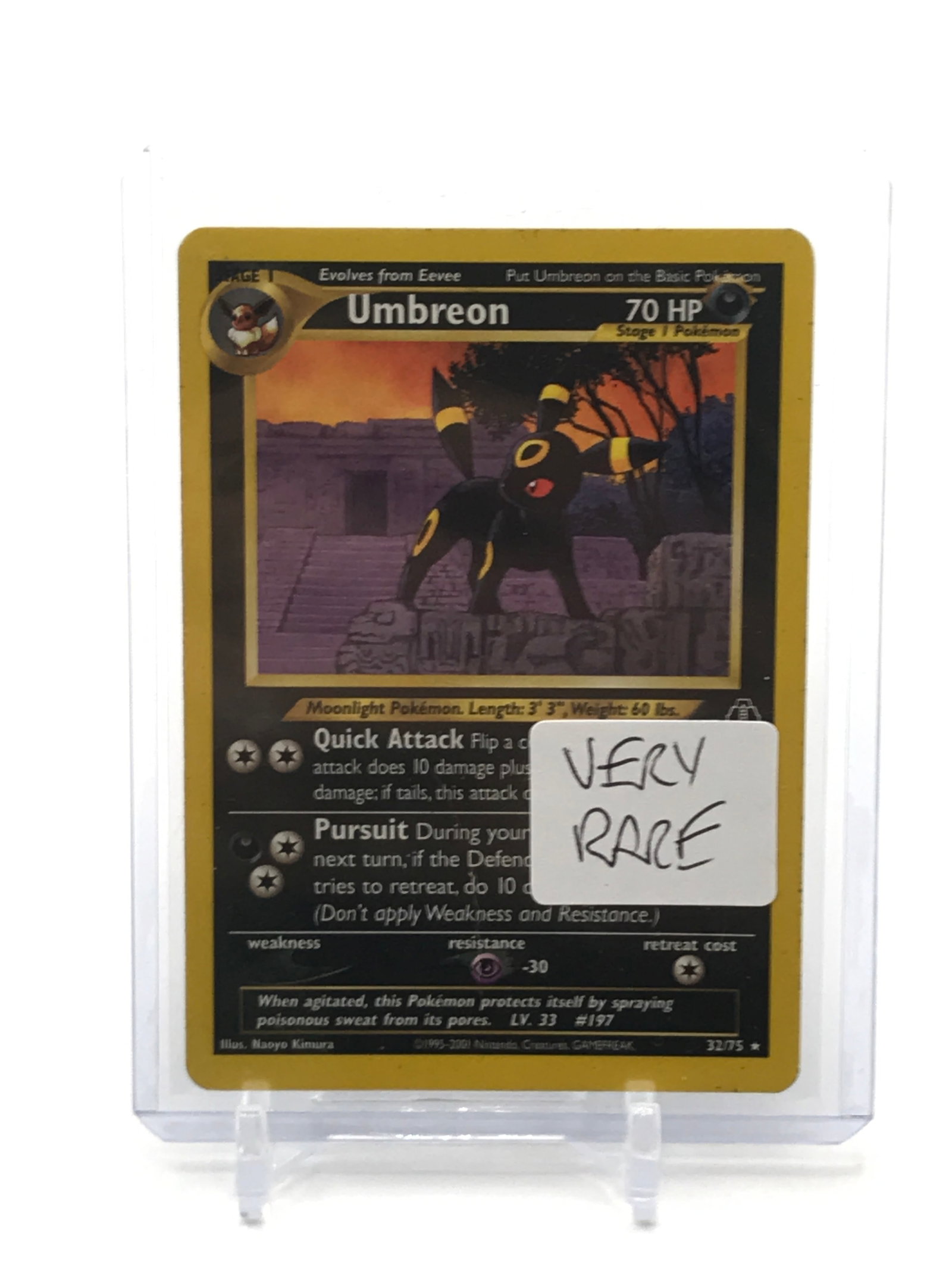 POKEMON TCG UMBREON TRADING CARD 32/75: Prices are in Canadian dollars