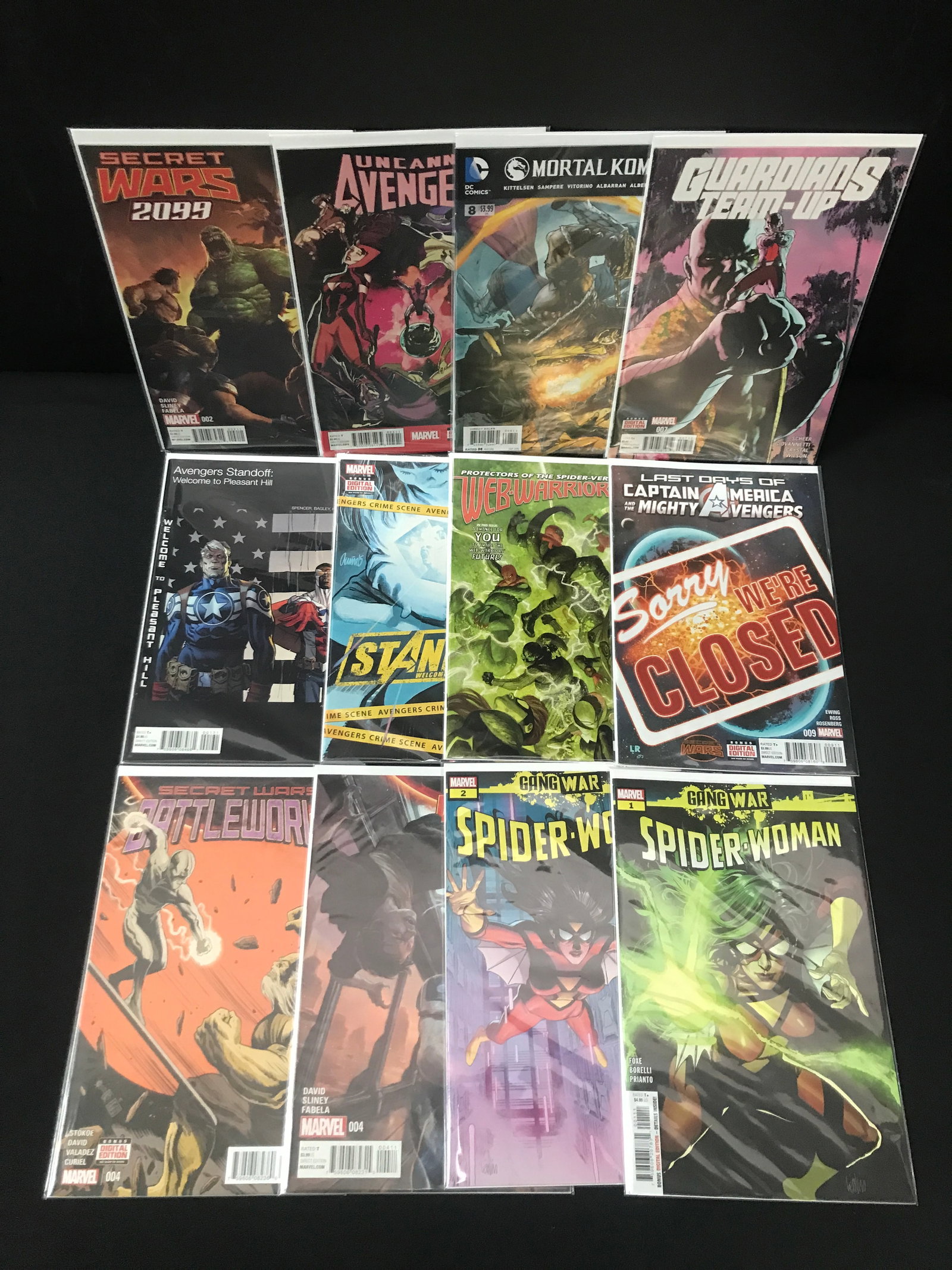 LOT OF 12 HIGH GRADE MODERN SUPERHERO COMICS - MARVEL COMICS (1 of 1)