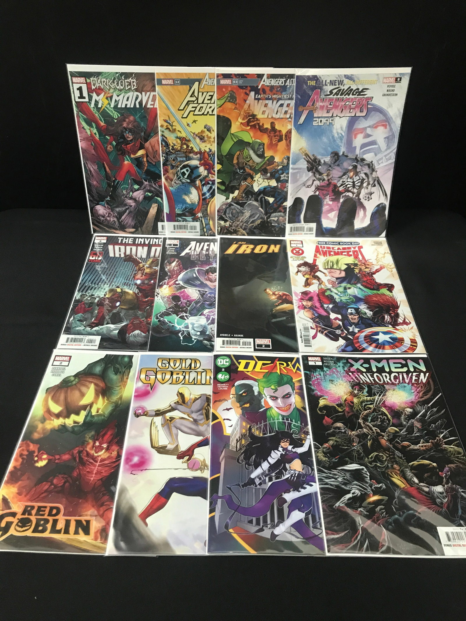 LOT OF 12 HIGH GRADE MODERN SUPERHERO COMICS - MARVEL COMICS (1 of 1)