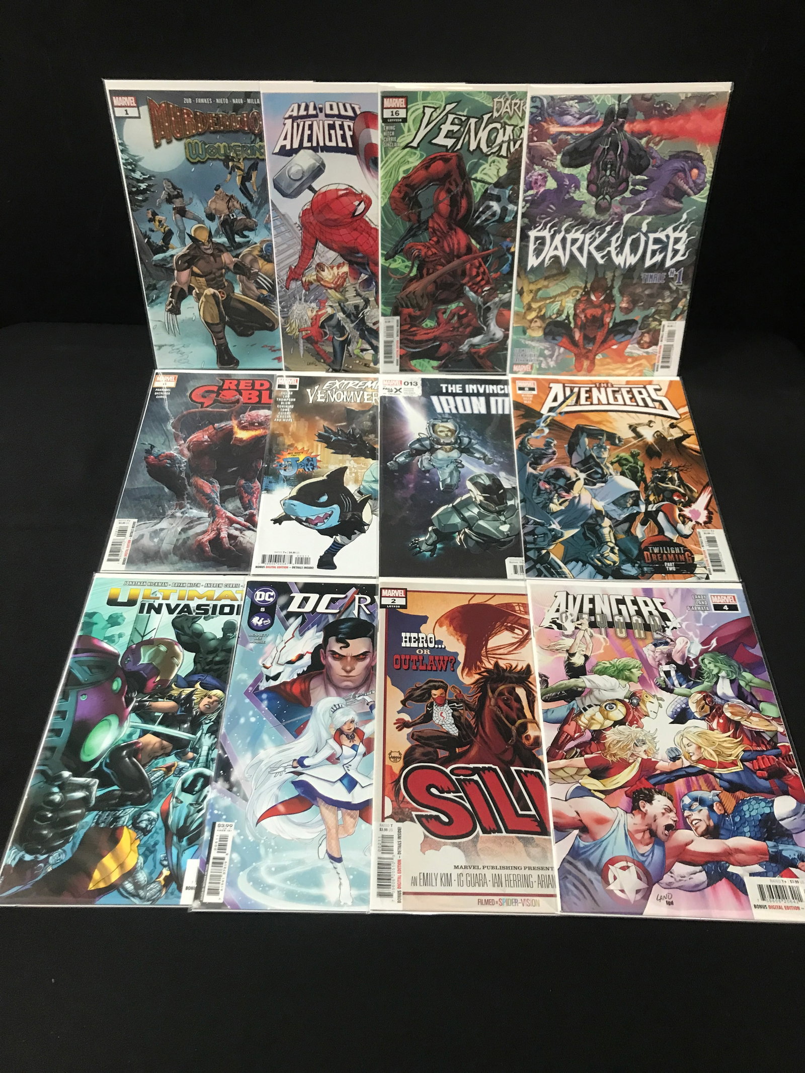LOT OF 12 MIXED TITLE COMICS - MARVEL / DC COMICS (1 of 1)