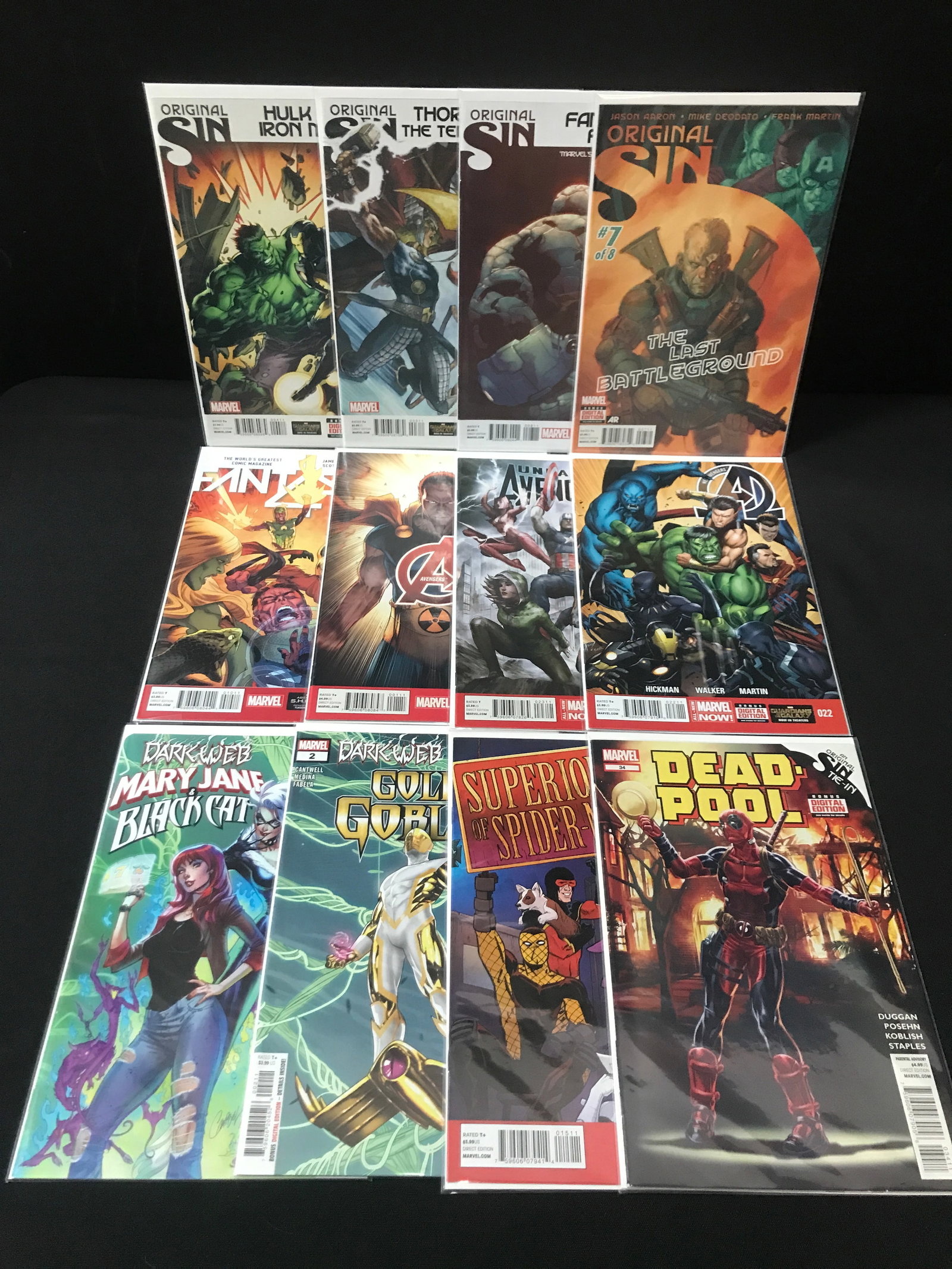 LOT OF 12 HIGH GRADE MODERN SUPERHERO COMICS - MARVEL COMICS (1 of 1)