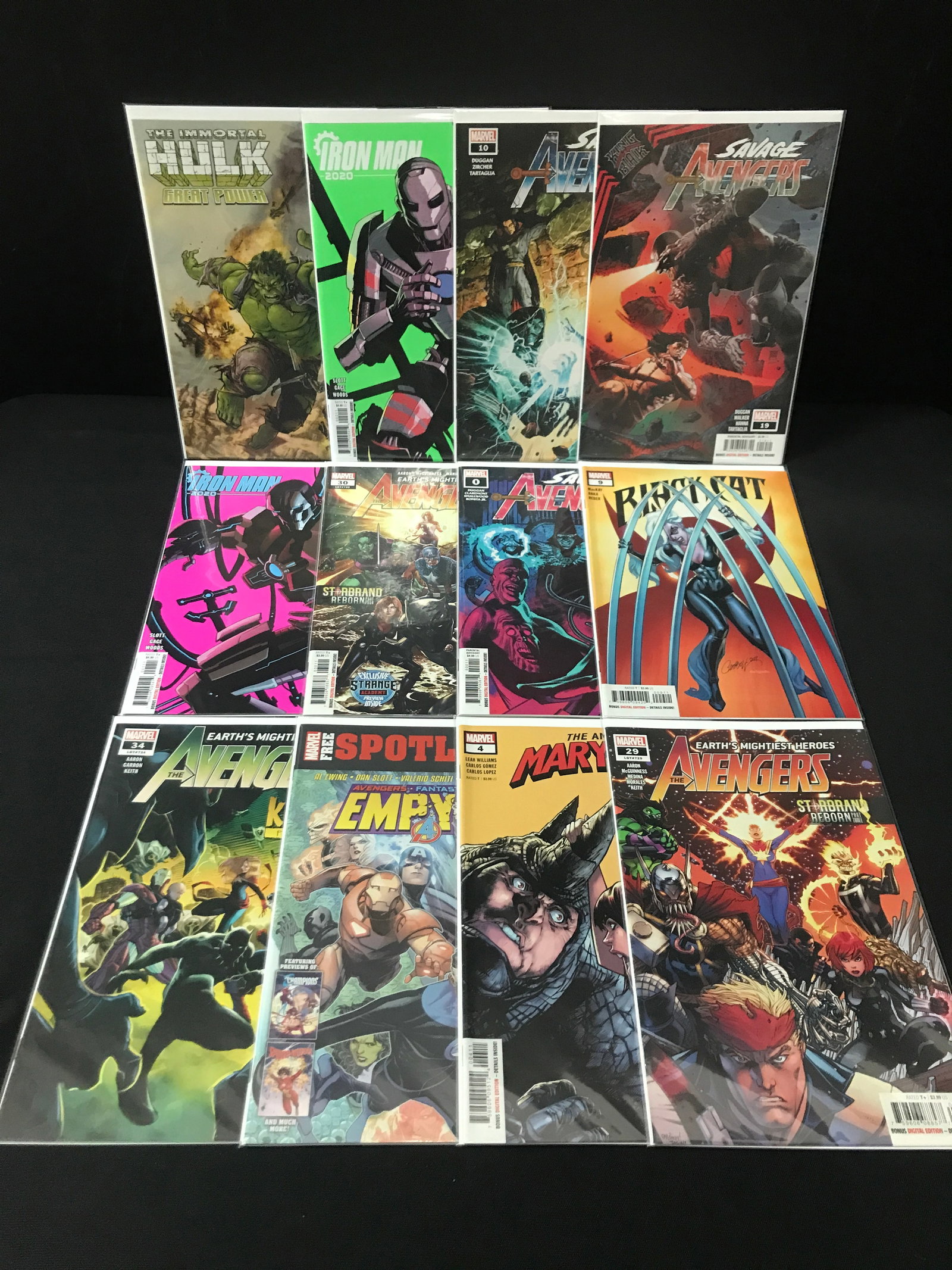 LOT OF 12 HIGH GRADE MODERN SUPERHERO COMICS - MARVEL COMICS (1 of 1)