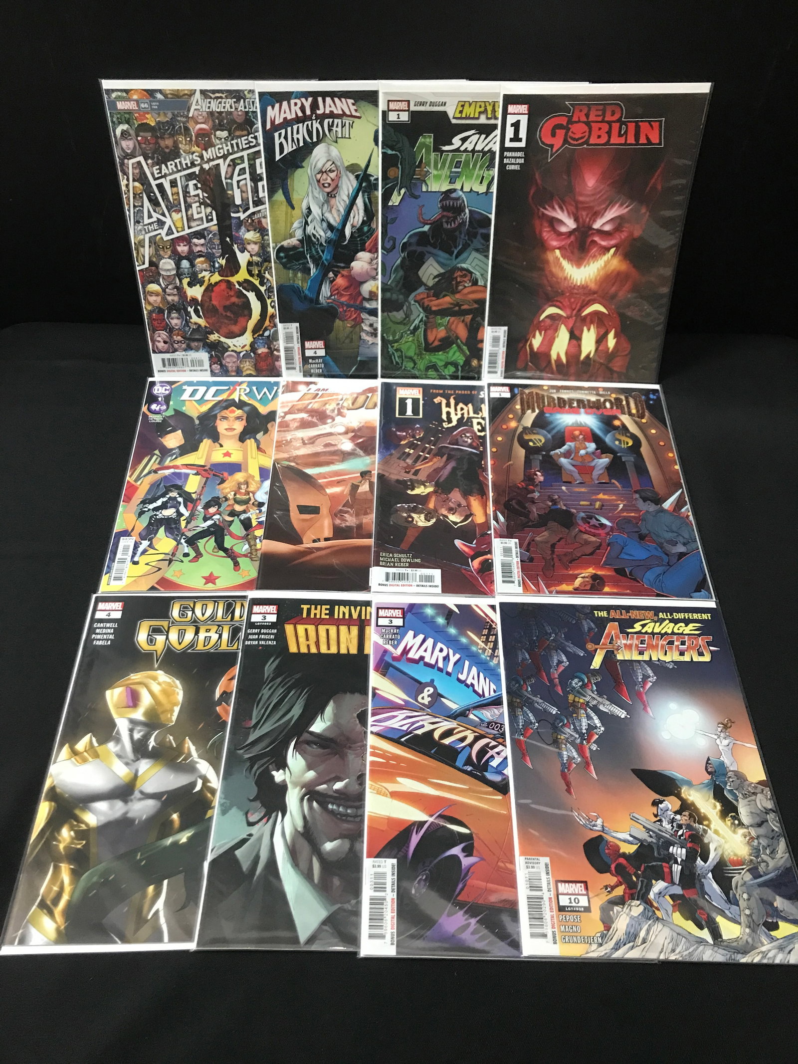 LOT OF 12 MIXED TITLE COMICS - MARVEL / DC COMICS (1 of 1)
