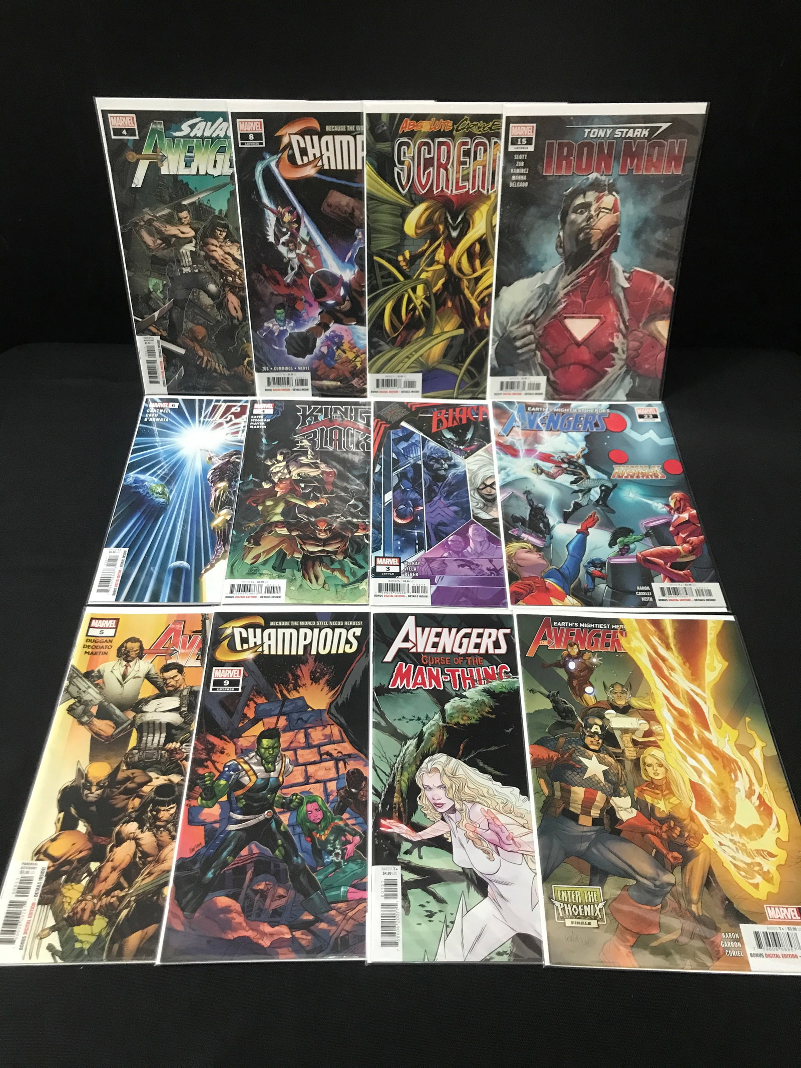 LOT OF 12 HIGH GRADE MODERN SUPERHERO COMICS - MARVEL COMICS (1 of 1)