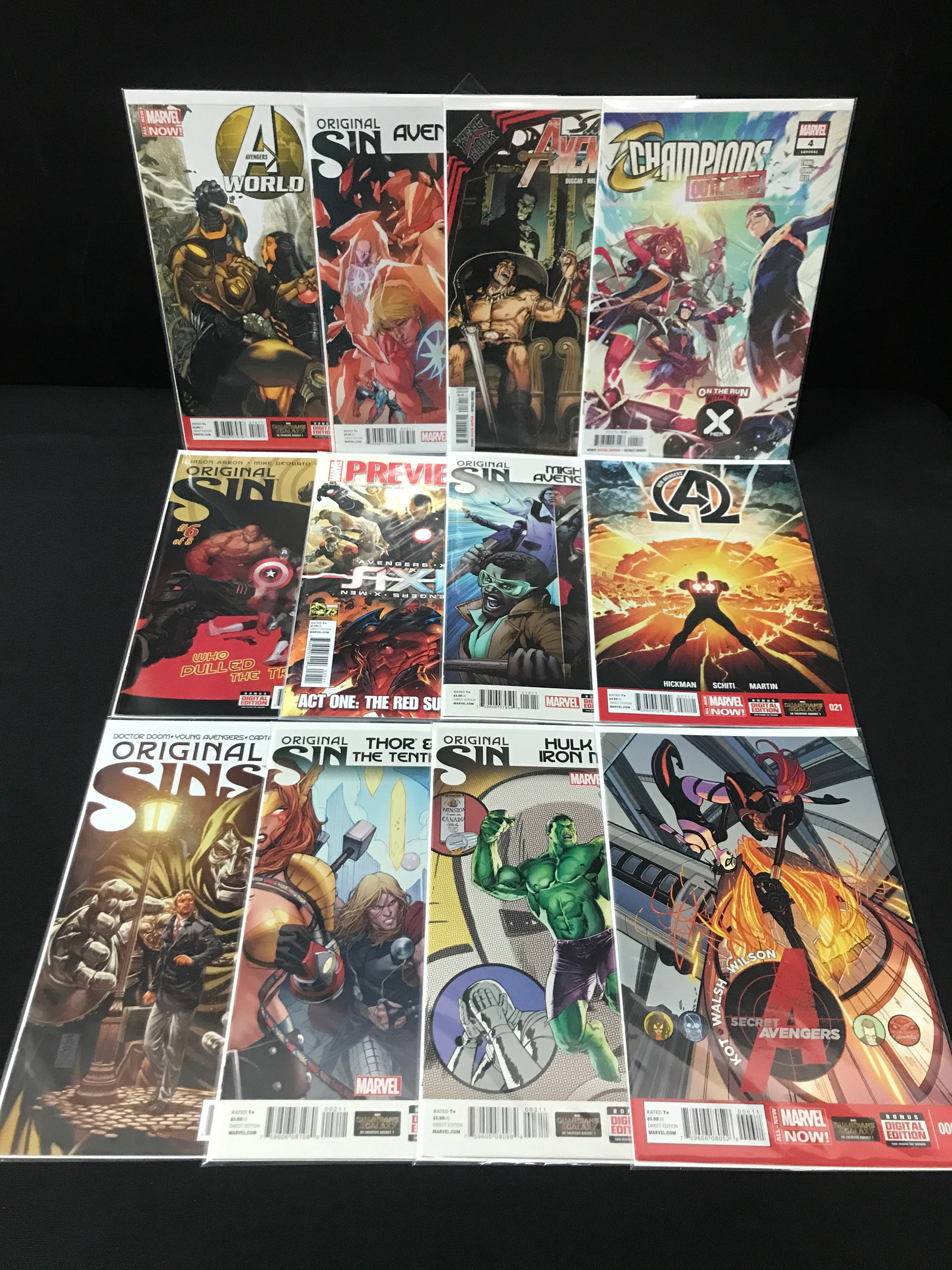 LOT OF 12 HIGH GRADE MODERN SUPERHERO COMICS - MARVEL COMICS (1 of 1)