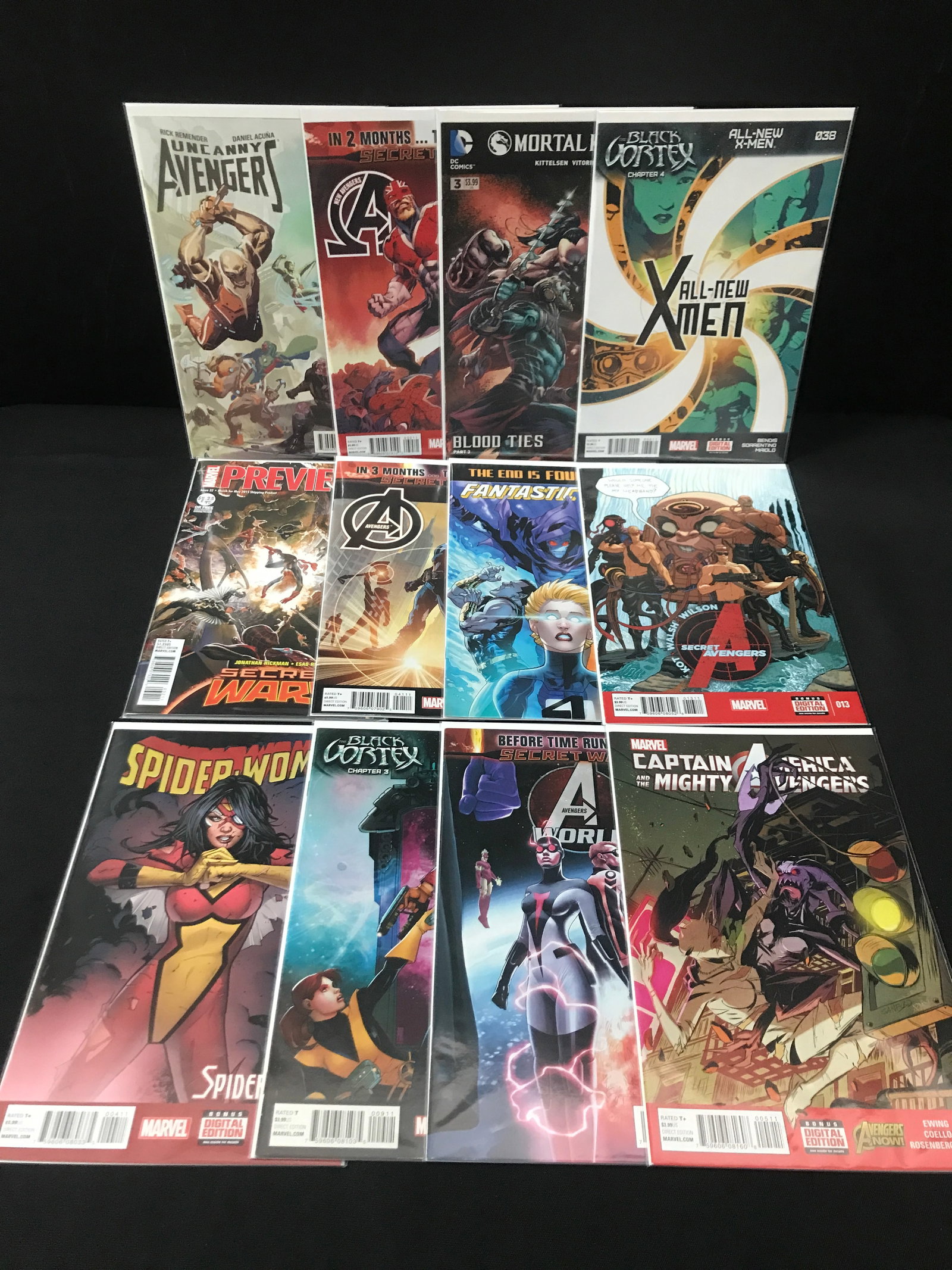 LOT OF 12 HIGH GRADE MODERN SUPERHERO COMICS - MARVEL COMICS (1 of 1)