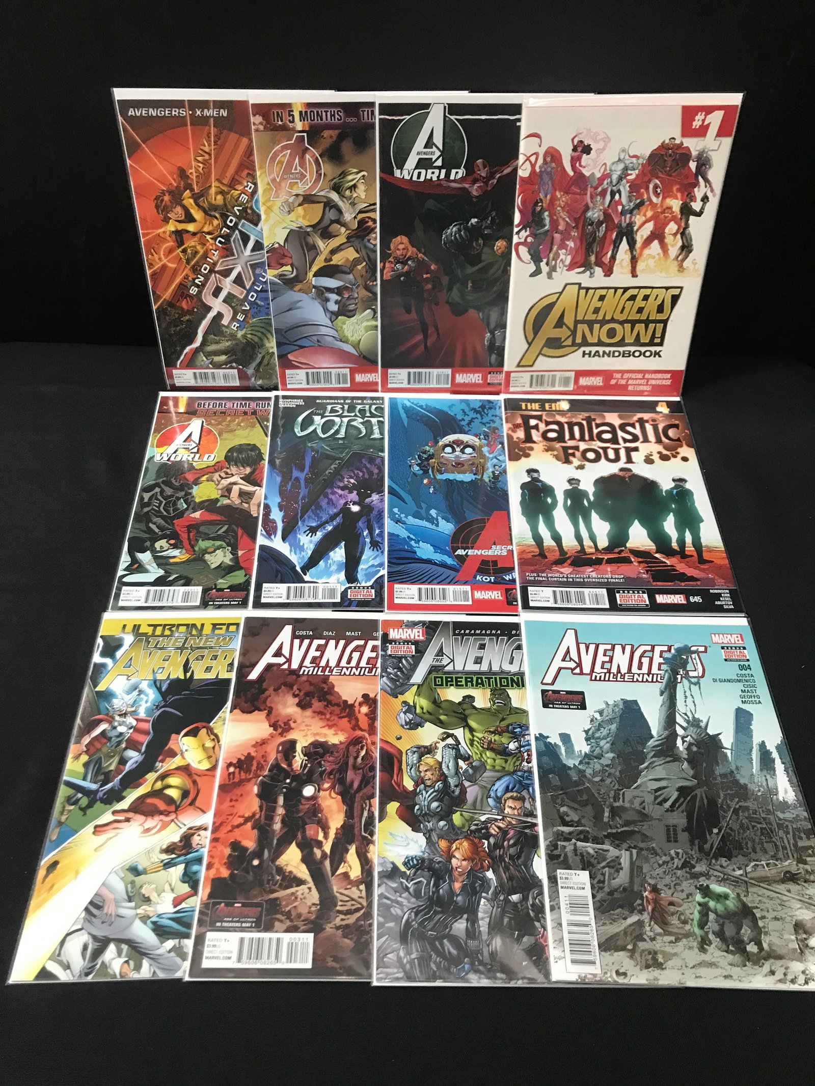 LOT OF 12 HIGH GRADE MODERN SUPERHERO COMICS - MARVEL COMICS (1 of 1)