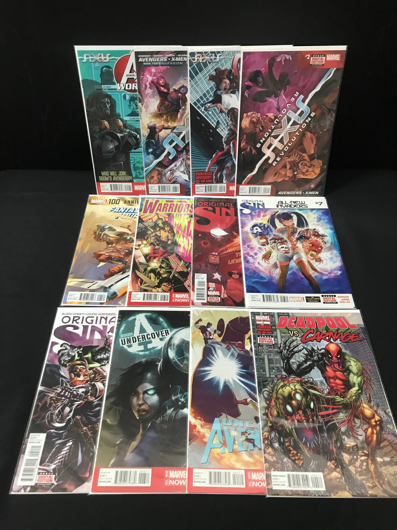 LOT OF 12 HIGH GRADE MODERN SUPERHERO COMICS - MARVEL COMICS (1 of 1)