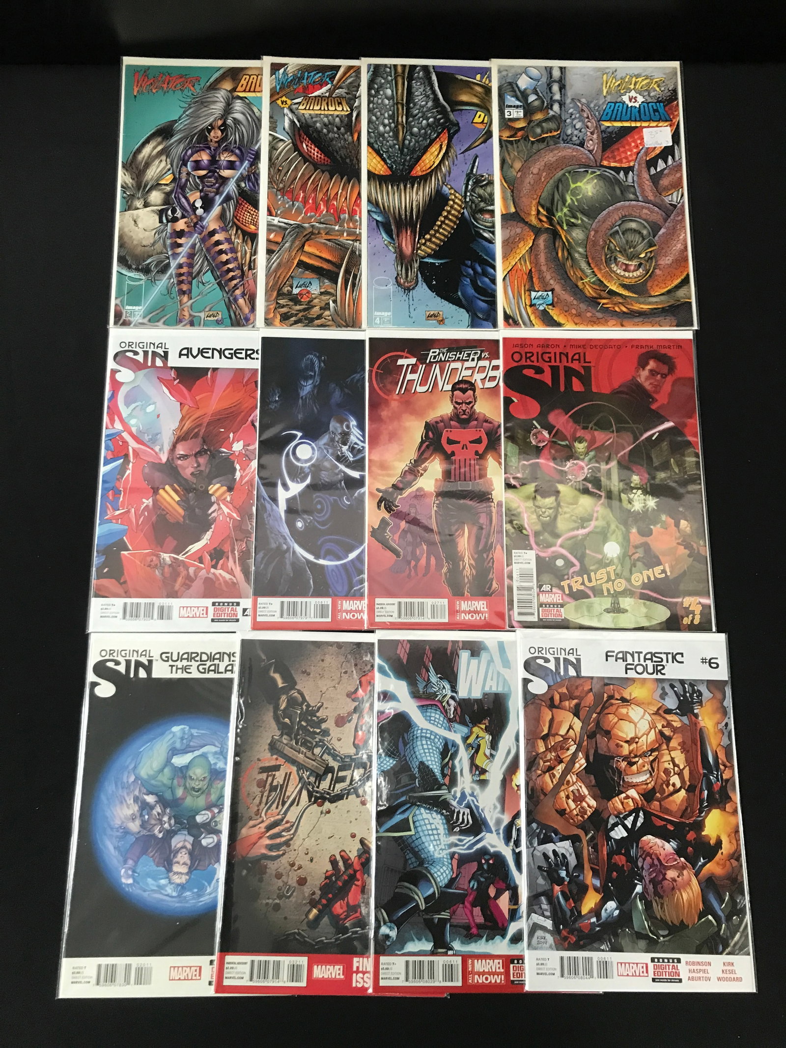 LOT OF 12 MIXED TITLE COMICS - MARVEL AND IMAGE COMICS (1 of 1)