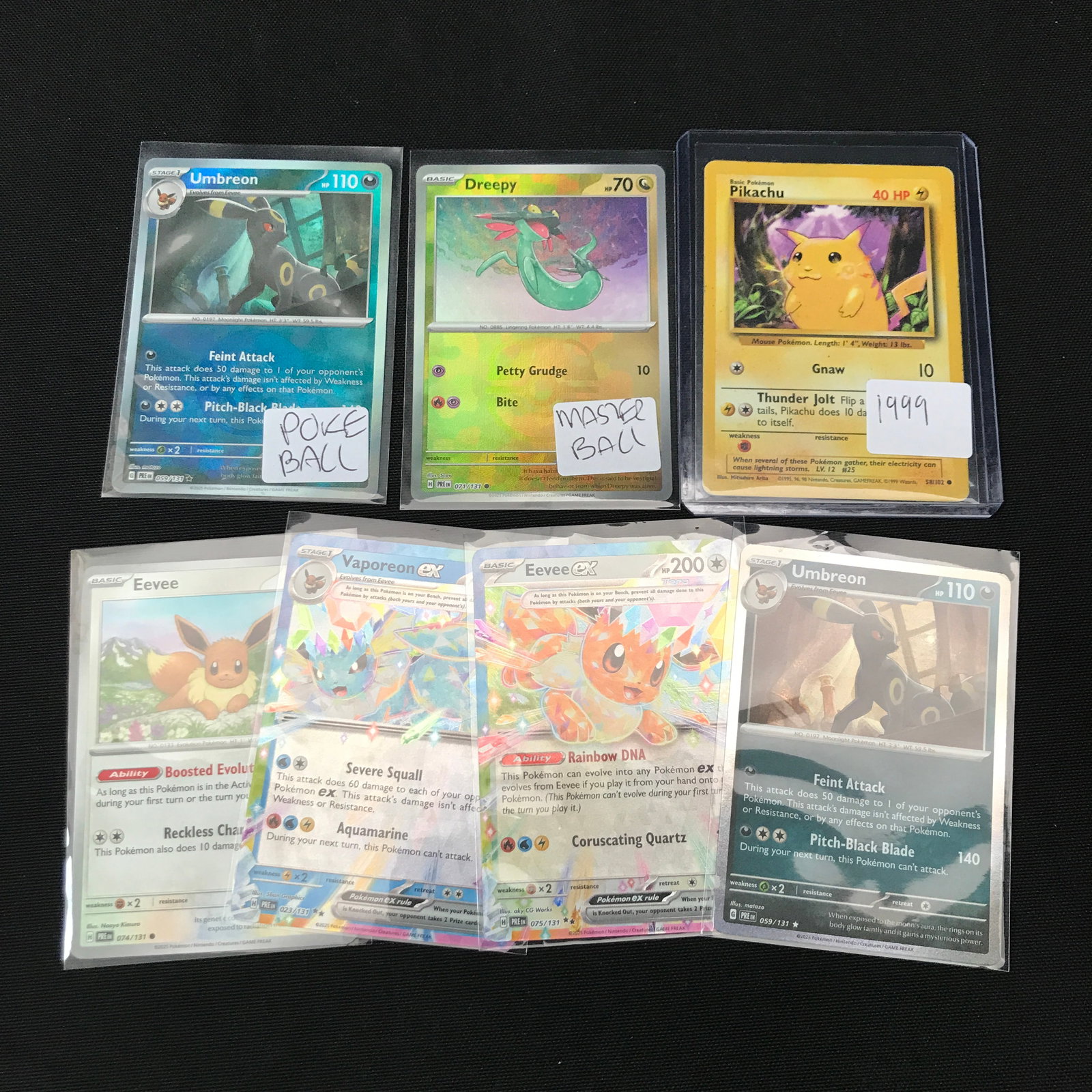 LOT OF 7 POKEMON TCG TRADING CARDS - INCLUDING 2 X EX'S (1 of 1)