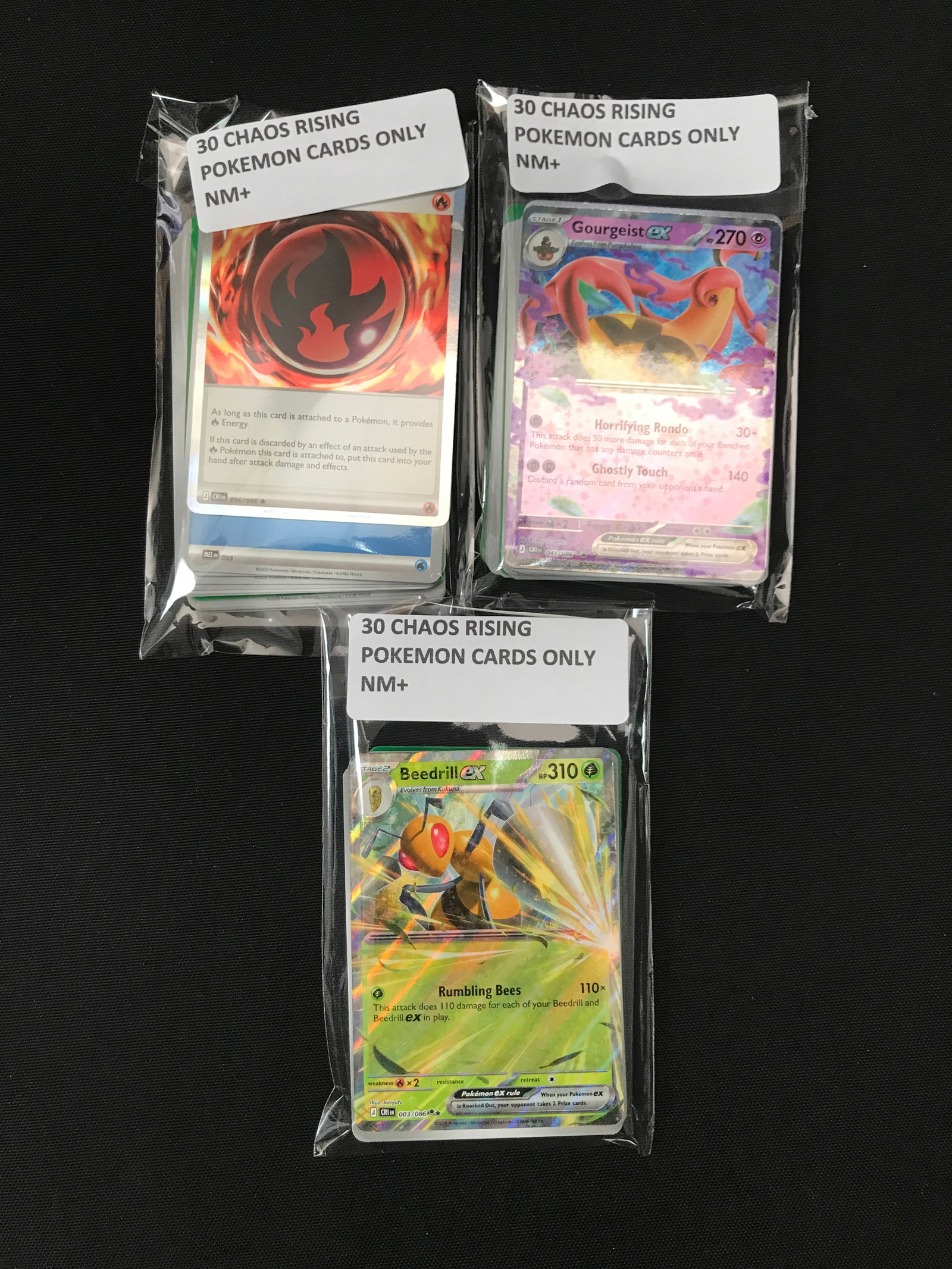 LOT OF 90 POKEMON TCG TRADING CARDS - CHAOS RISING (1 of 1)