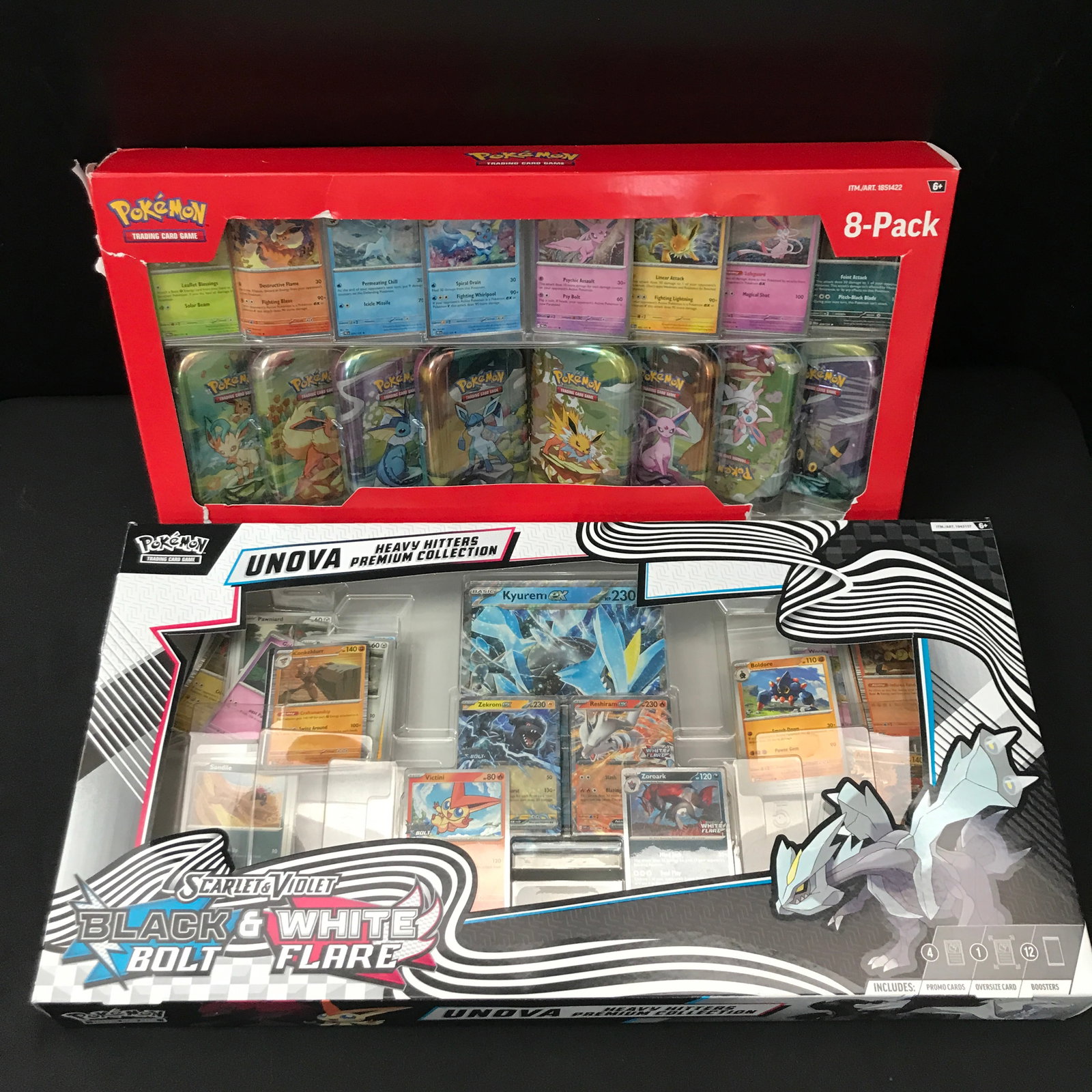 LOT OF 2 POKEMON TCG BOXES - INCLUDING 5 TIN PACK - BULK (1 of 1)