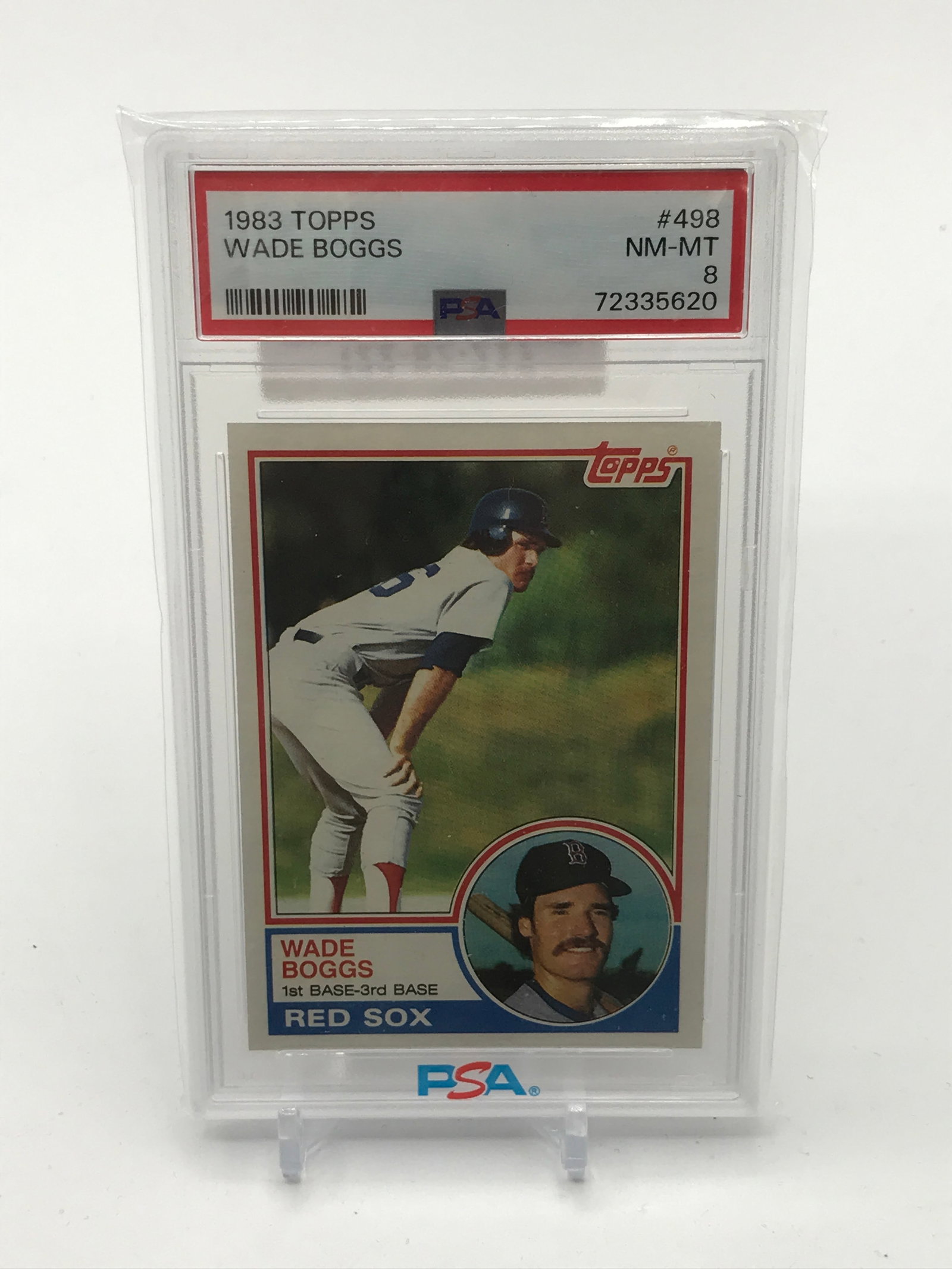 1983 TOPPS WADE BOGGS TRADING CARD - PSA GRADE 8 (1 of 1)
