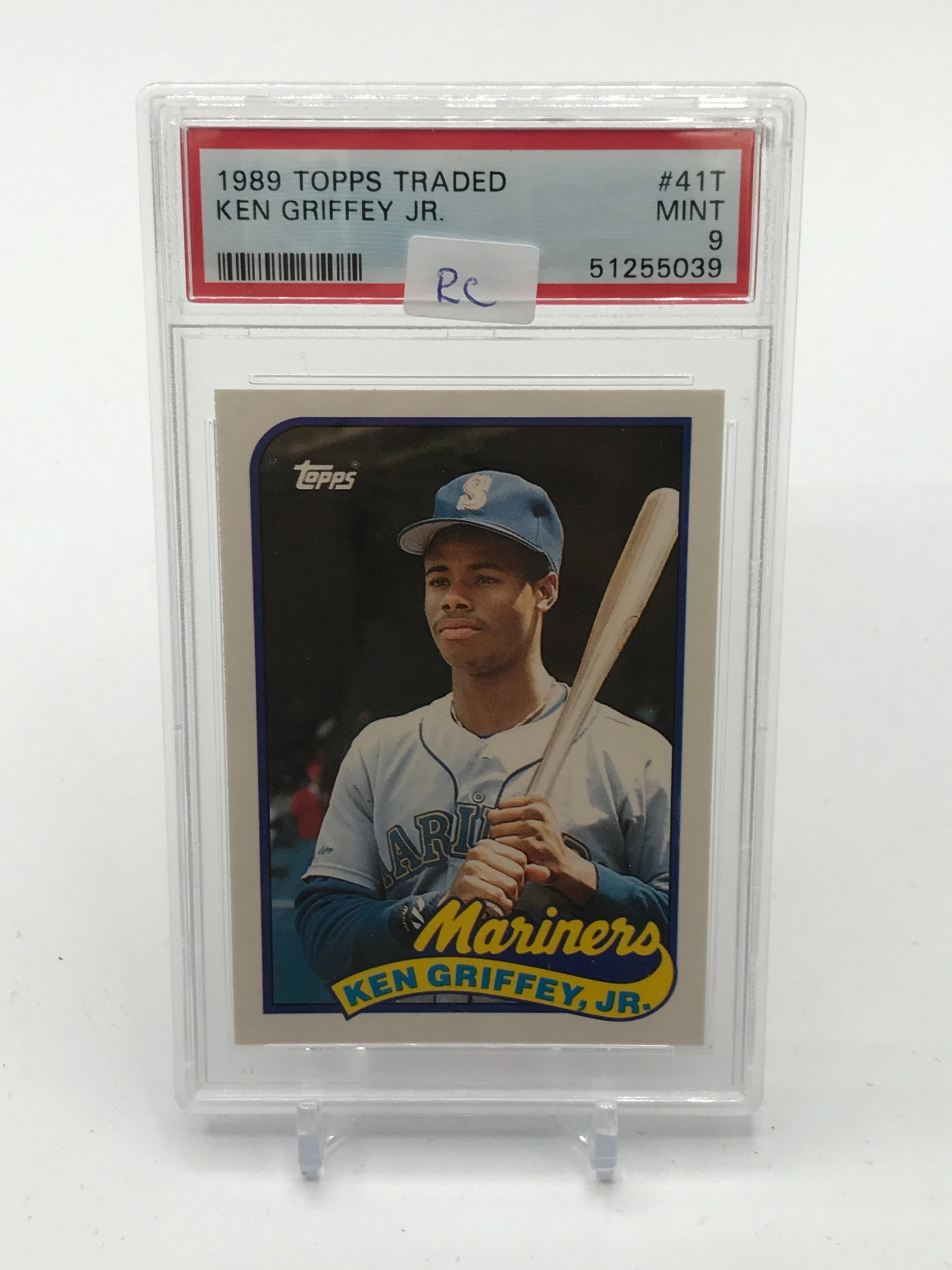 1989 TOPPS TRADED KEN GRIFFEY JR ROOKIE CARD - PSA GRADE 9: Prices are in Canadian dollars
