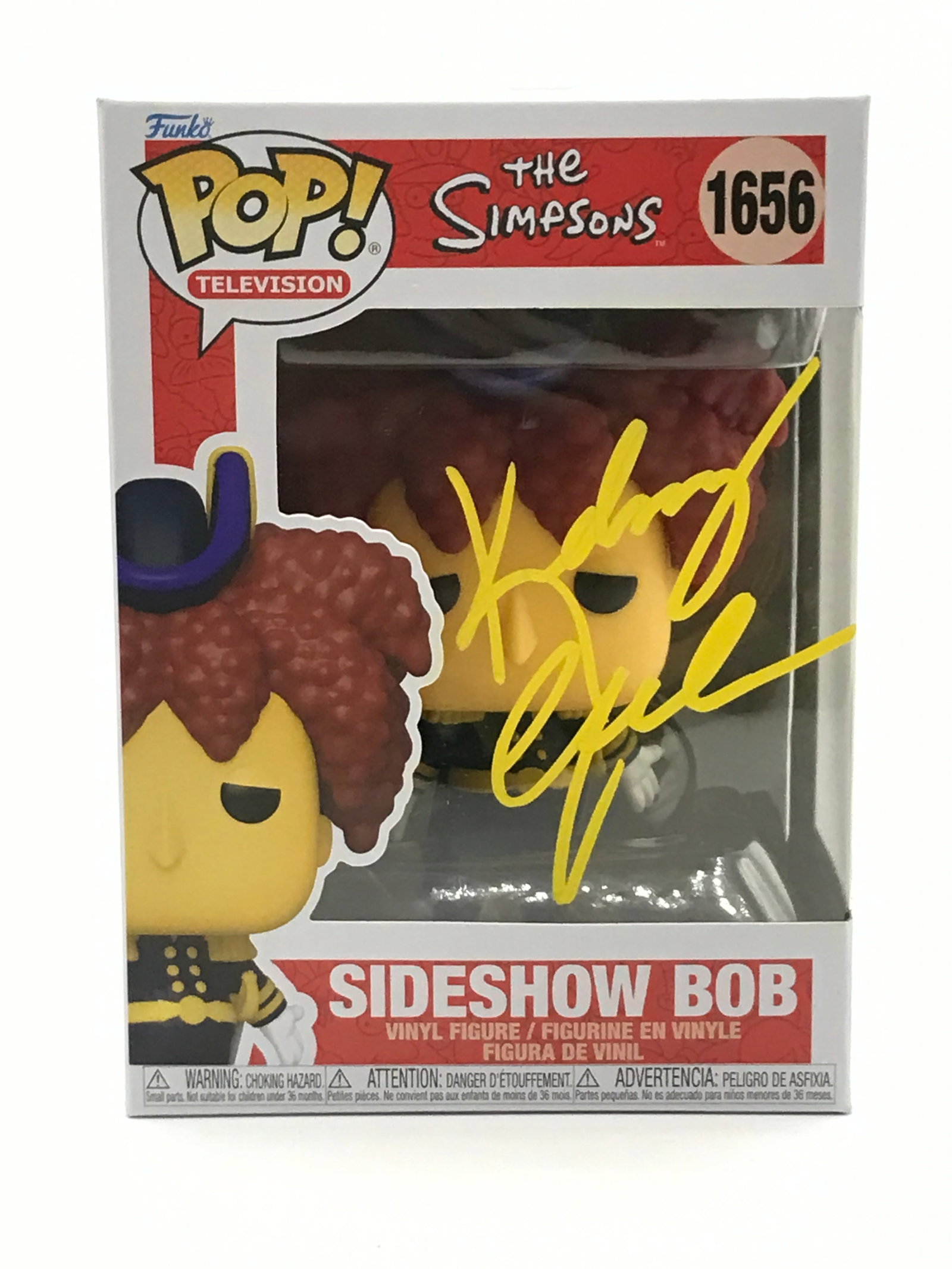 KELSEY GRAMMER SIGNED SIDESHOW BOB SIMPSONS FUNKO POP - KB COA (1 of 2)