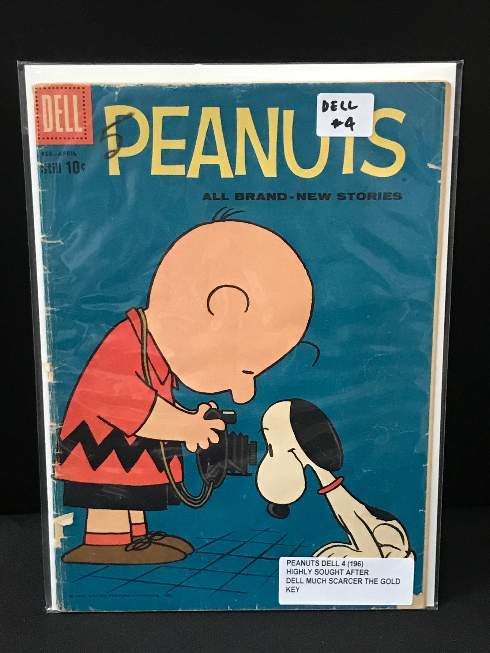 PEANUTS #4 - DELL COMICS (1 of 1)