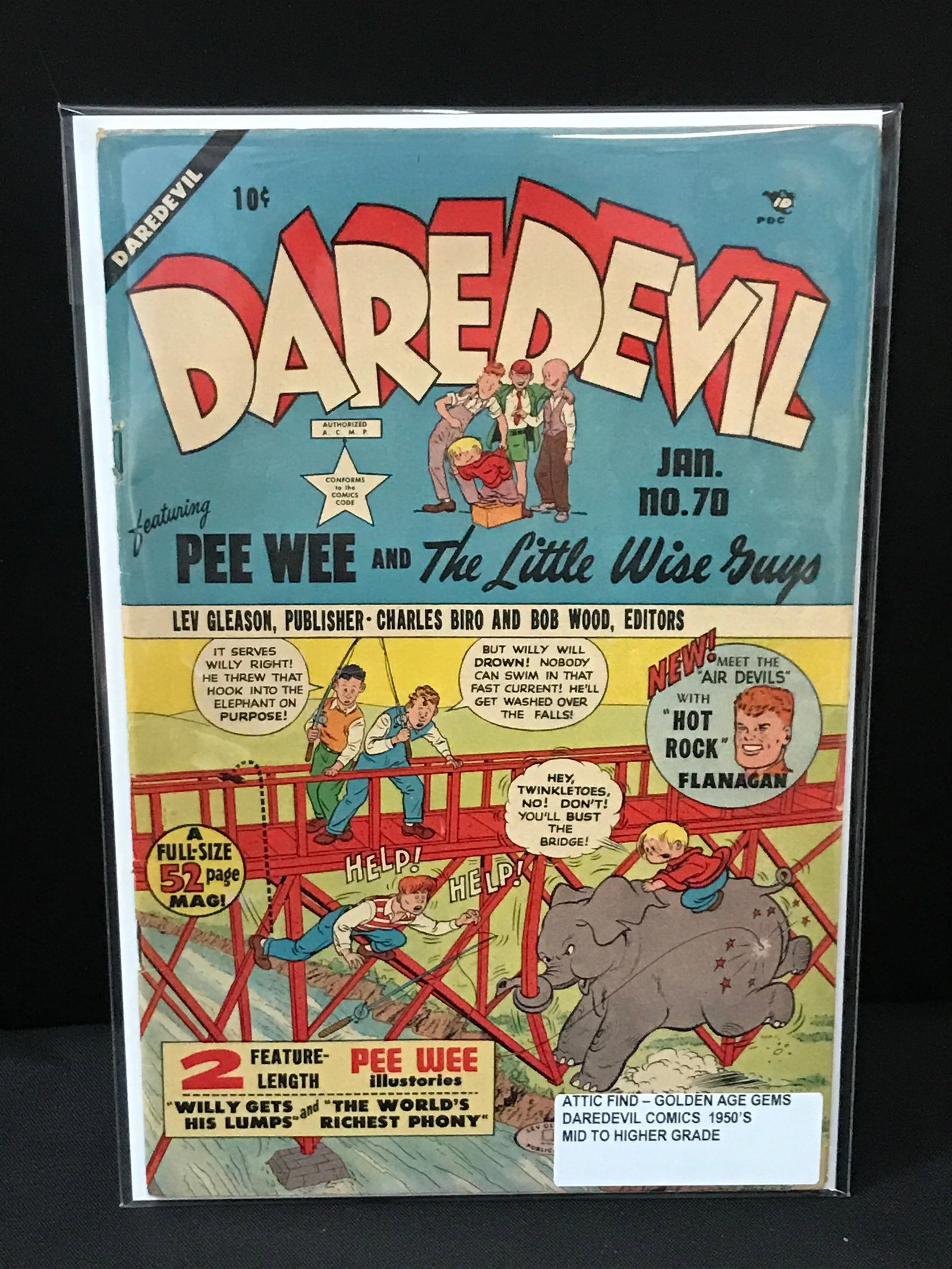 DAREDEVIL COMICS #70 (1950'S): Prices are in Canadian dollars
