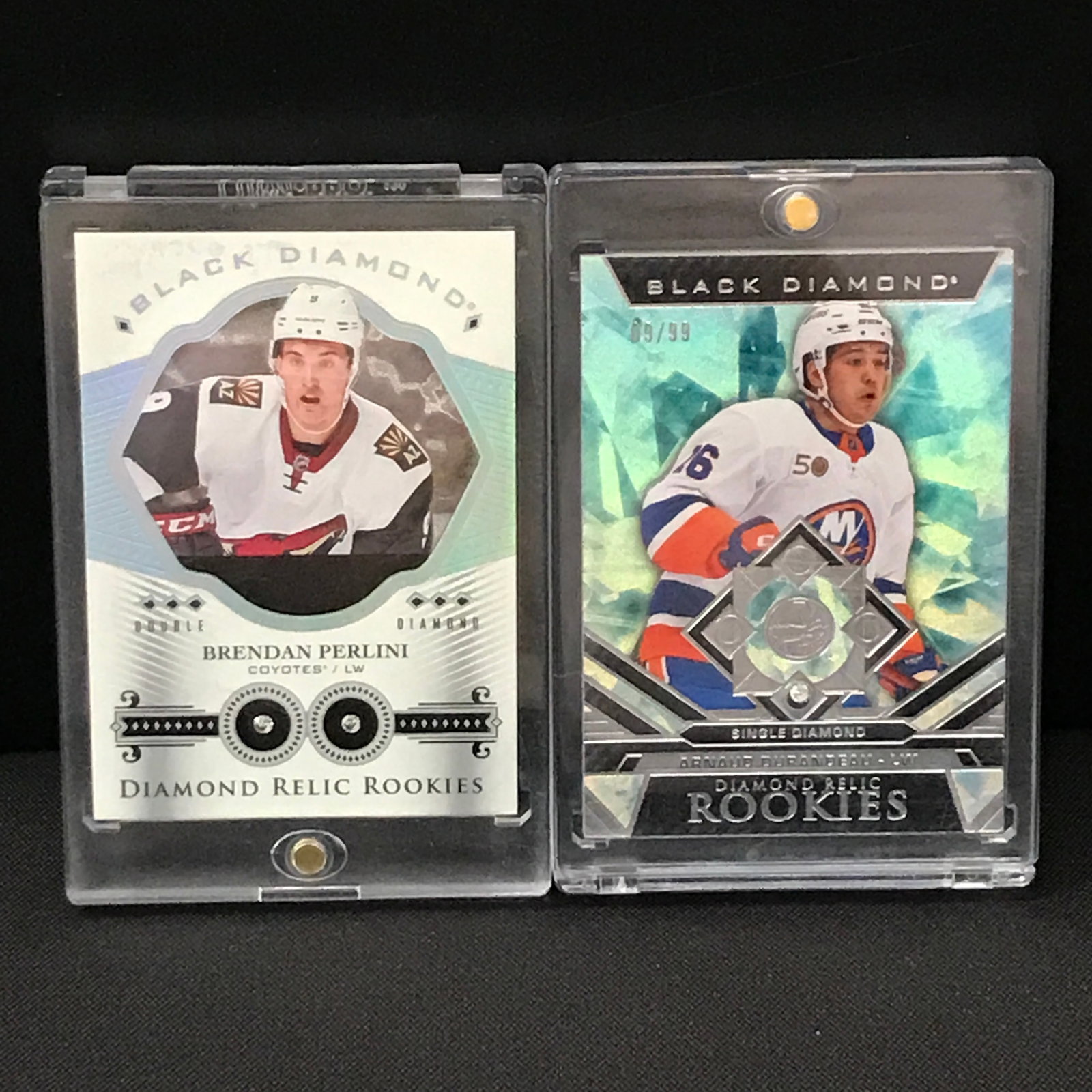 LOT OF 2 DIAMOND RELIC ROOKIES HOCKEY TRADING CARDS: Prices are in Canadian dollars