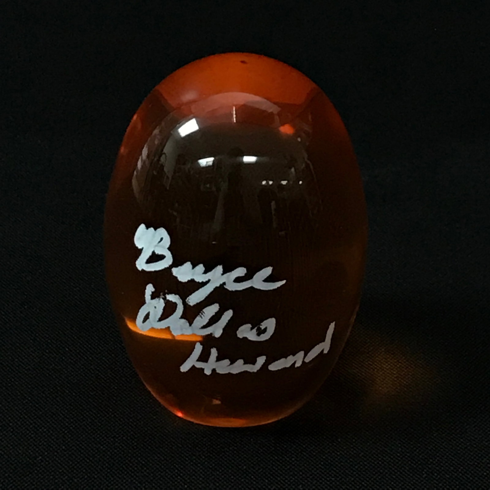 BRYCE DALLAS HOWARD SIGNED PROP JURASSIC PARK AMBER EGG - WWOC COA: Prices are in Canadian dollars