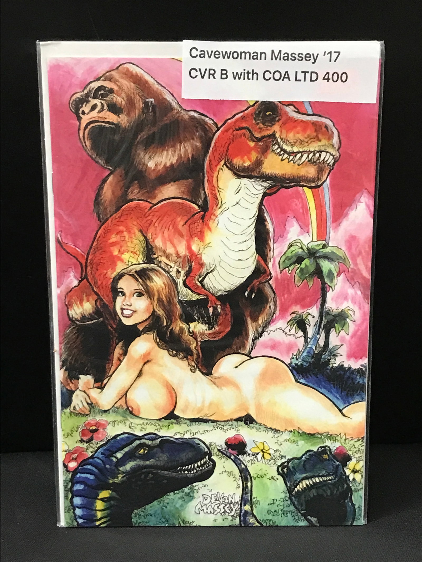 DESTINATION JUNGLE CAVEWOMAN - DEVON MASSEY SPECIAL EDITION COVER B LIMITED TO 400 COPIES- WITH COA: Prices are in Canadian dollars
